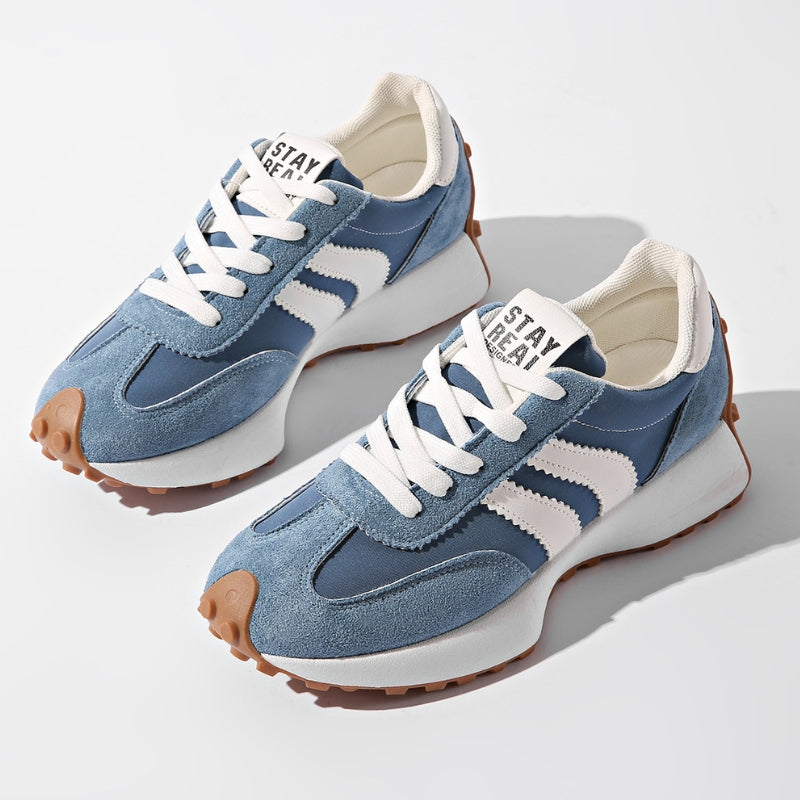 Riley - Women's Retro Chunky Sole Low-Top Trainers