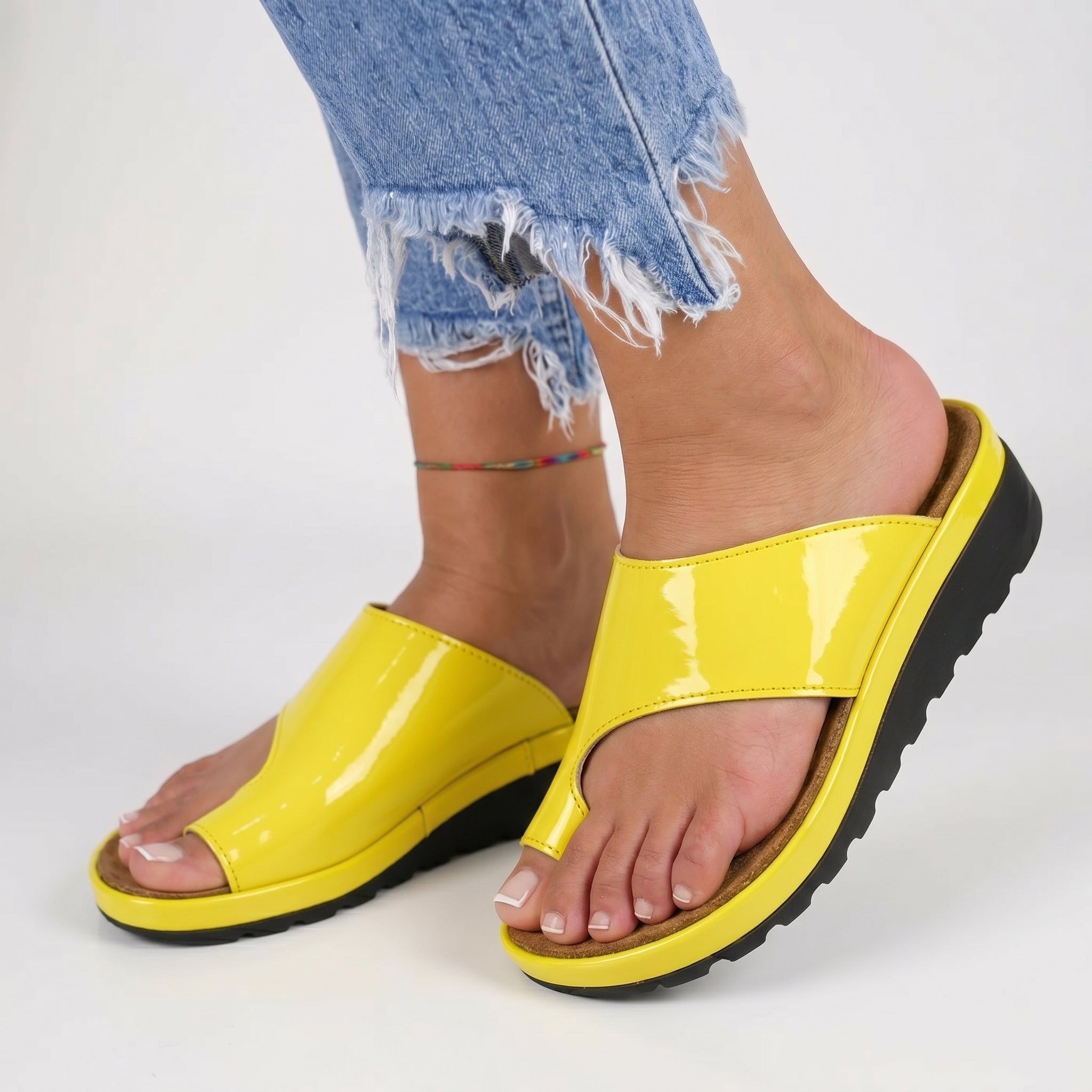 Alice - Women's Orthopaedic Toe-Post Wedge Sandals