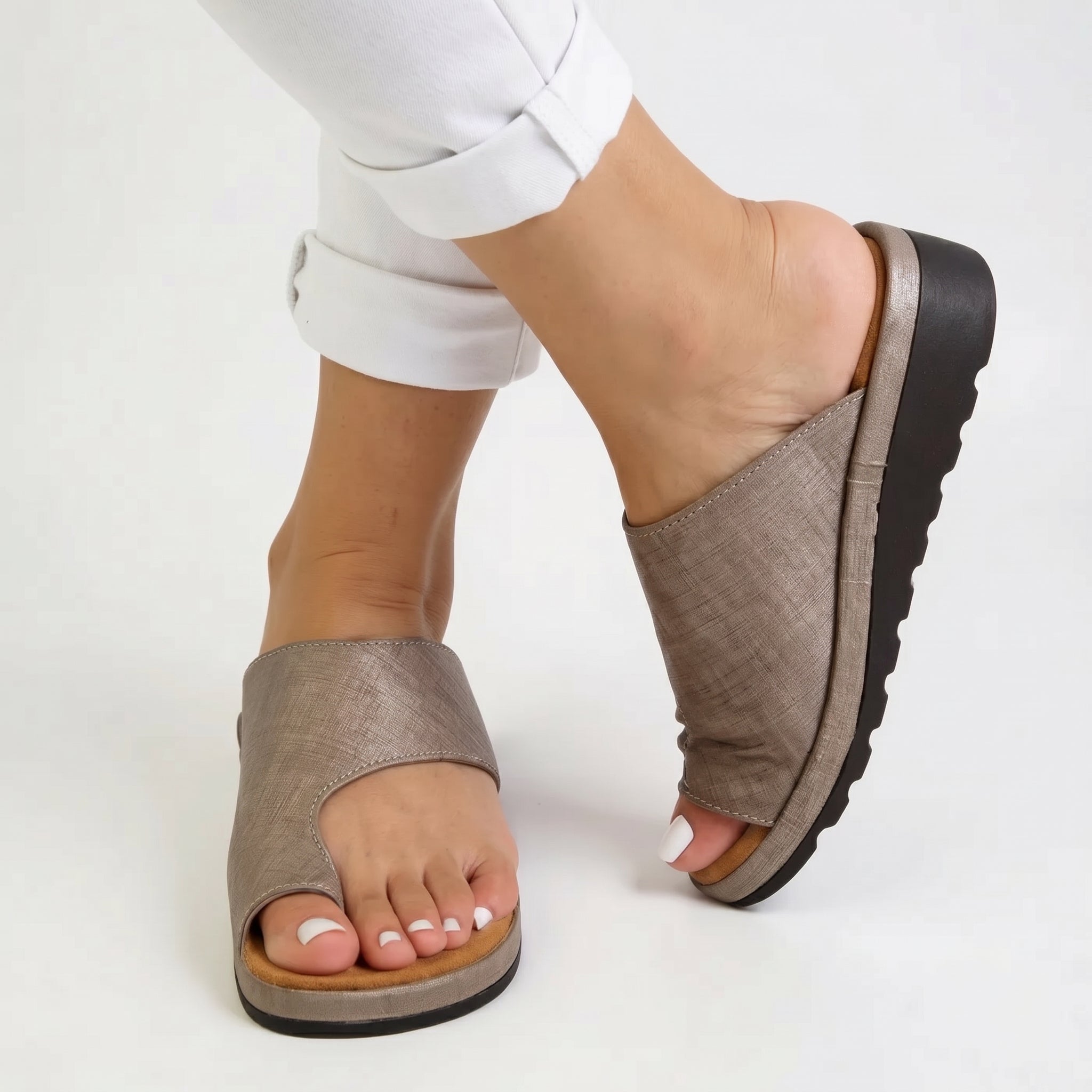 Alice - Women's Orthopaedic Toe-Post Wedge Sandals