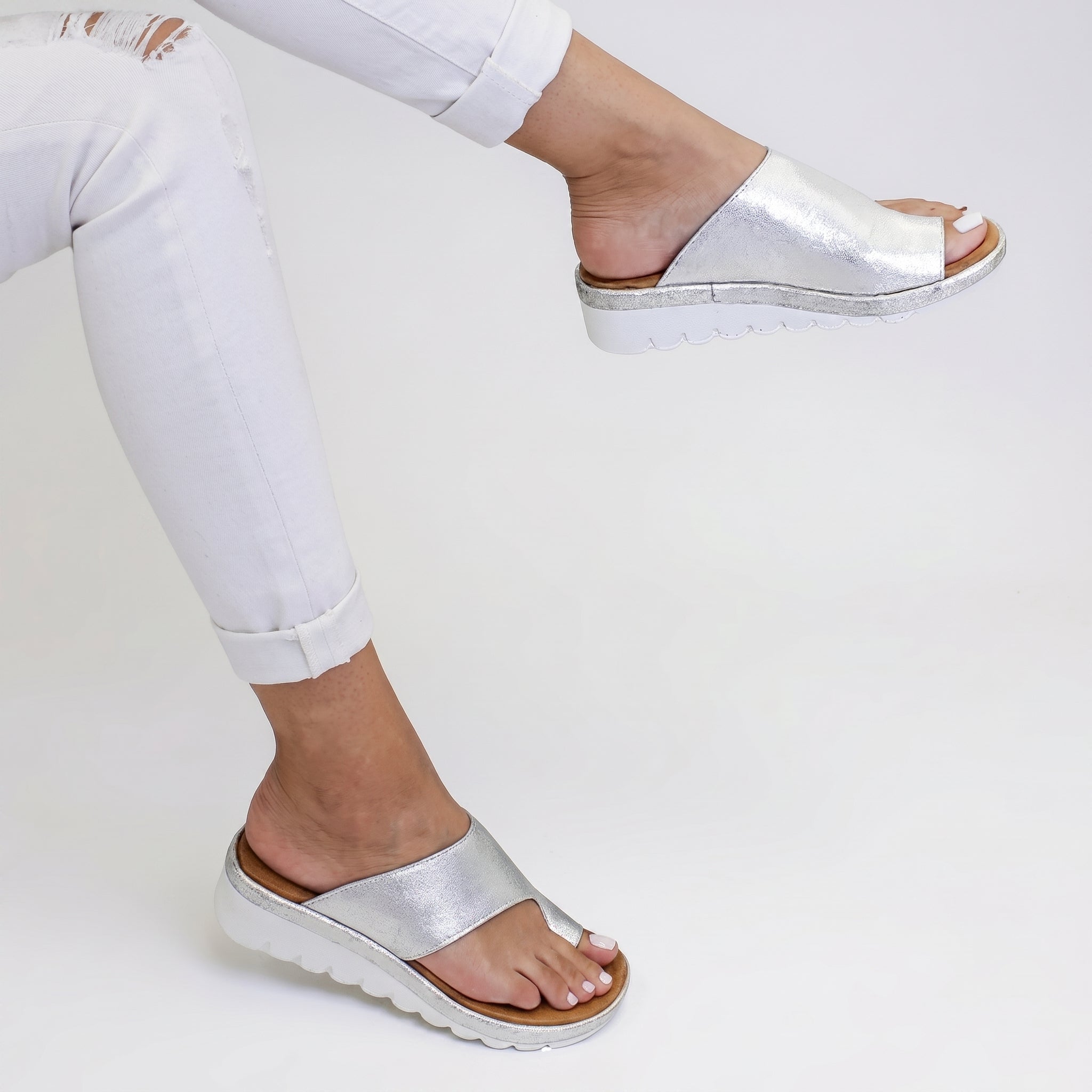 Alice - Women's Orthopaedic Toe-Post Wedge Sandals