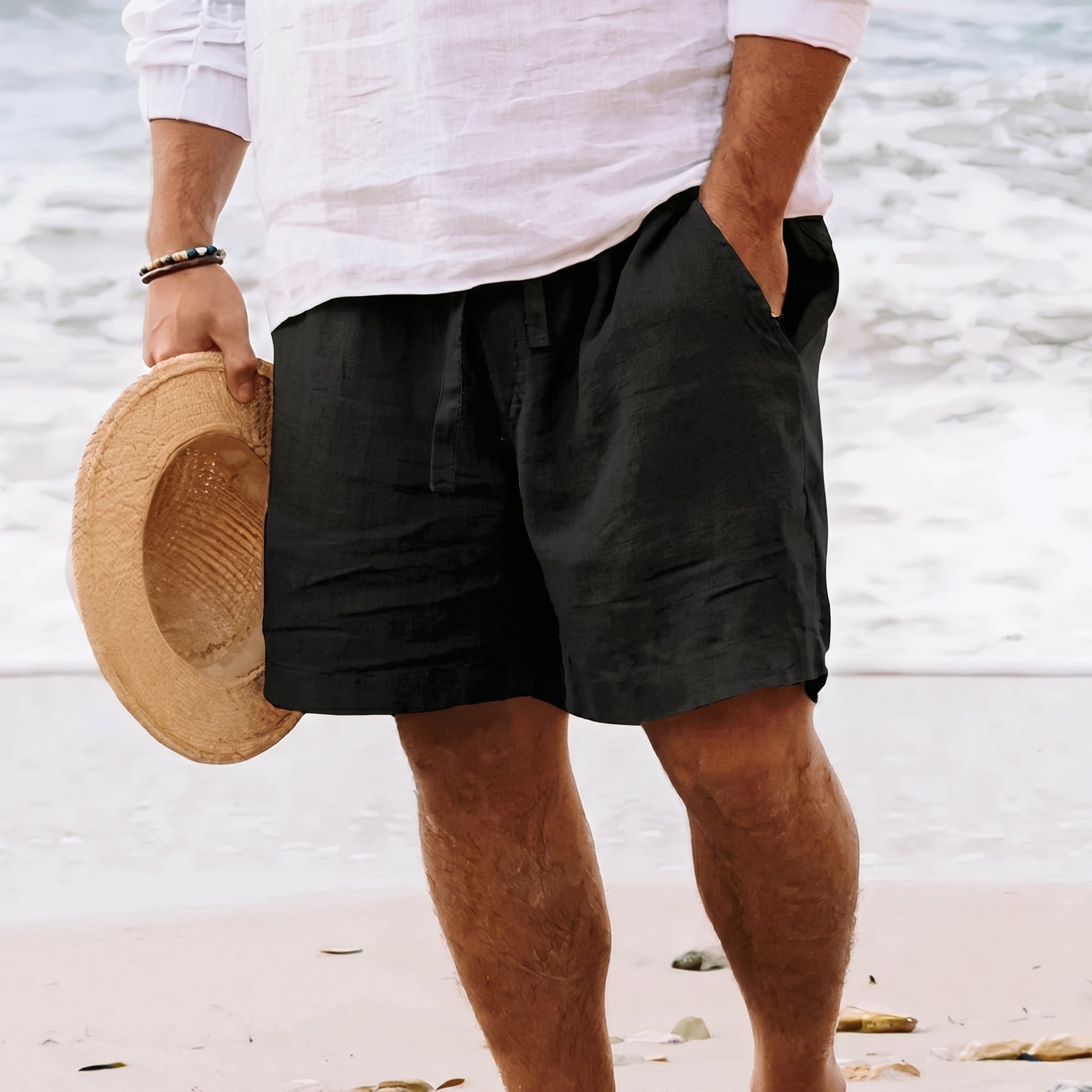 Charlie - Men's Summer Relaxed Fit Drawstring Shorts