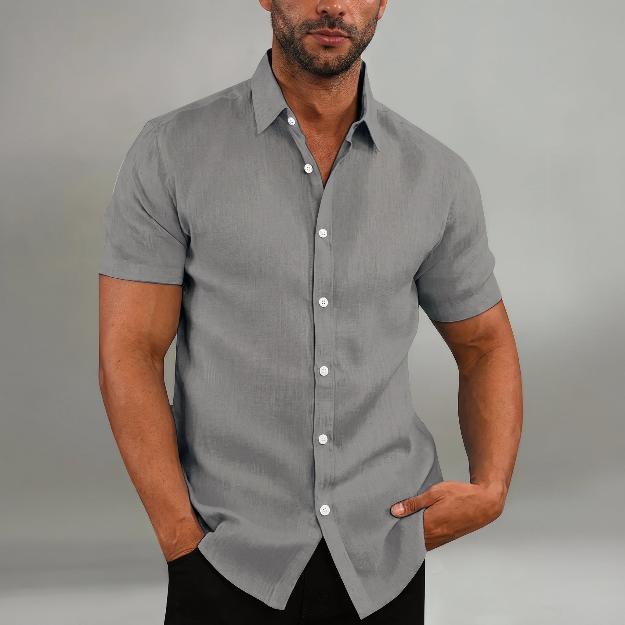Arthur - Men's Summer Button-Down Collared Shirt