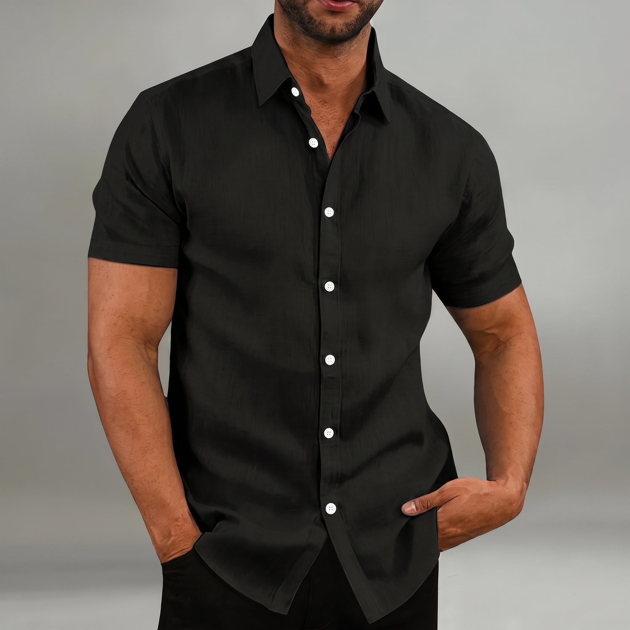 Arthur - Men's Summer Button-Down Collared Shirt