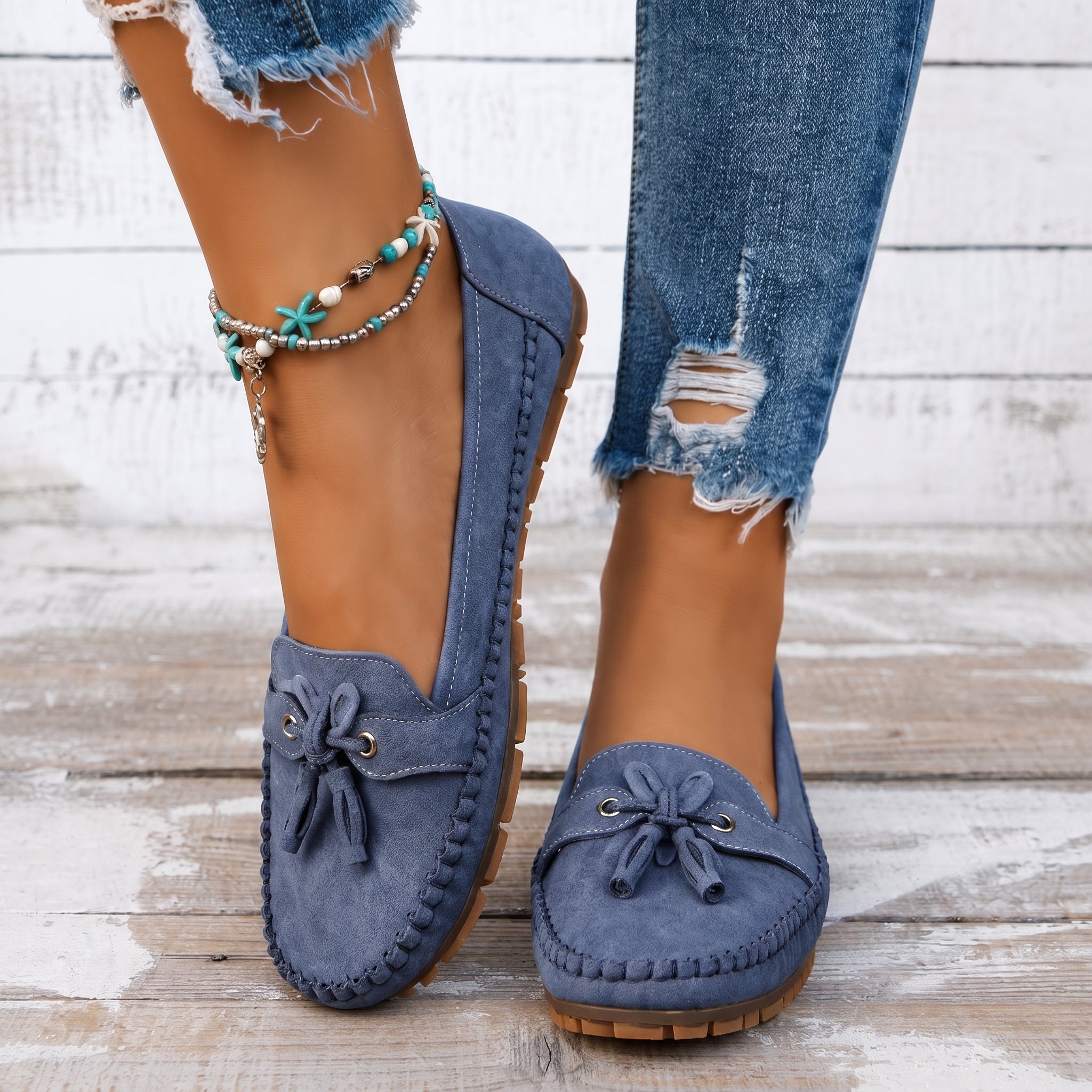 Leni - Women's Orthopaedic Tassel Moccasin Loafers