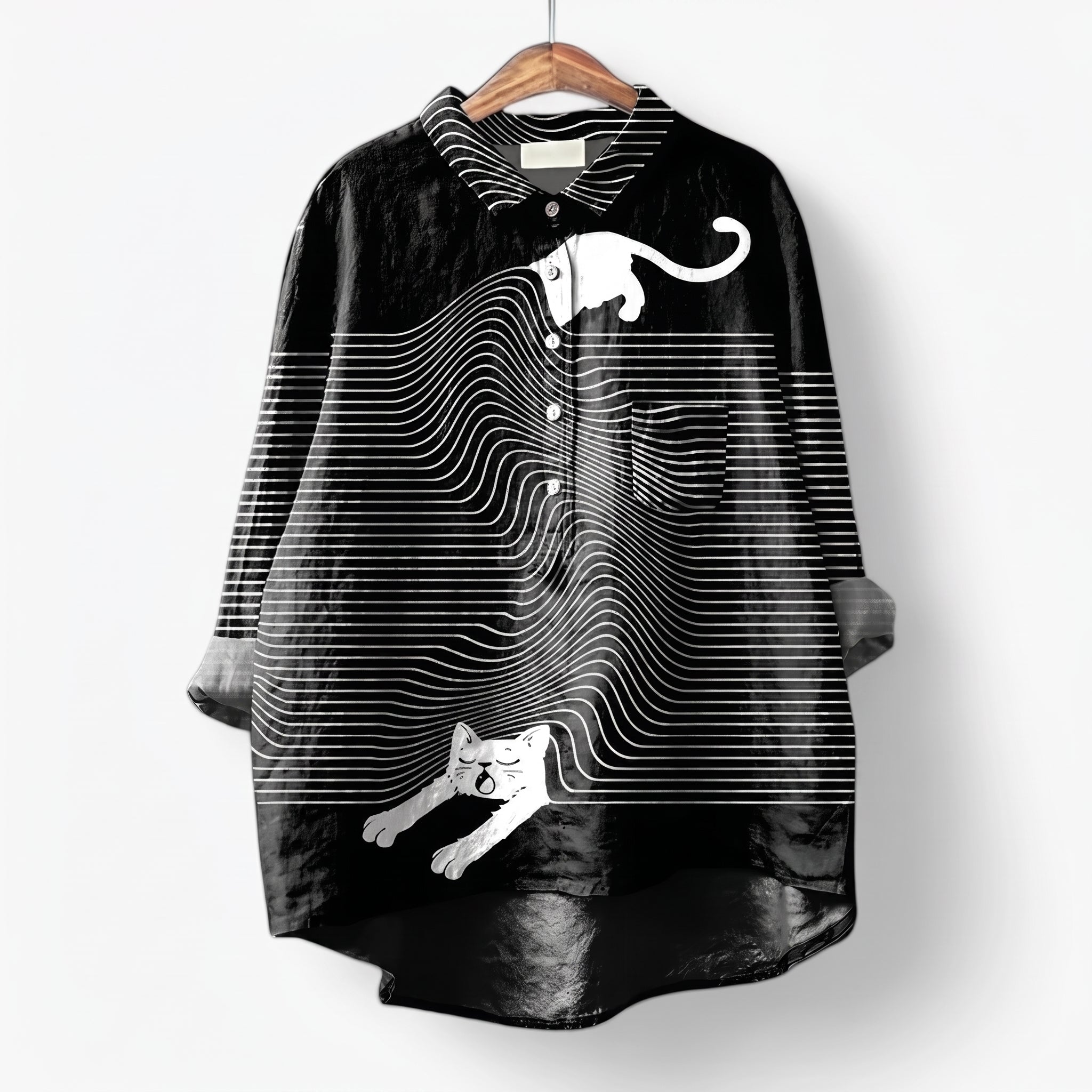 Olivia - Women's Summer Novelty Print Long Sleeve Blouse
