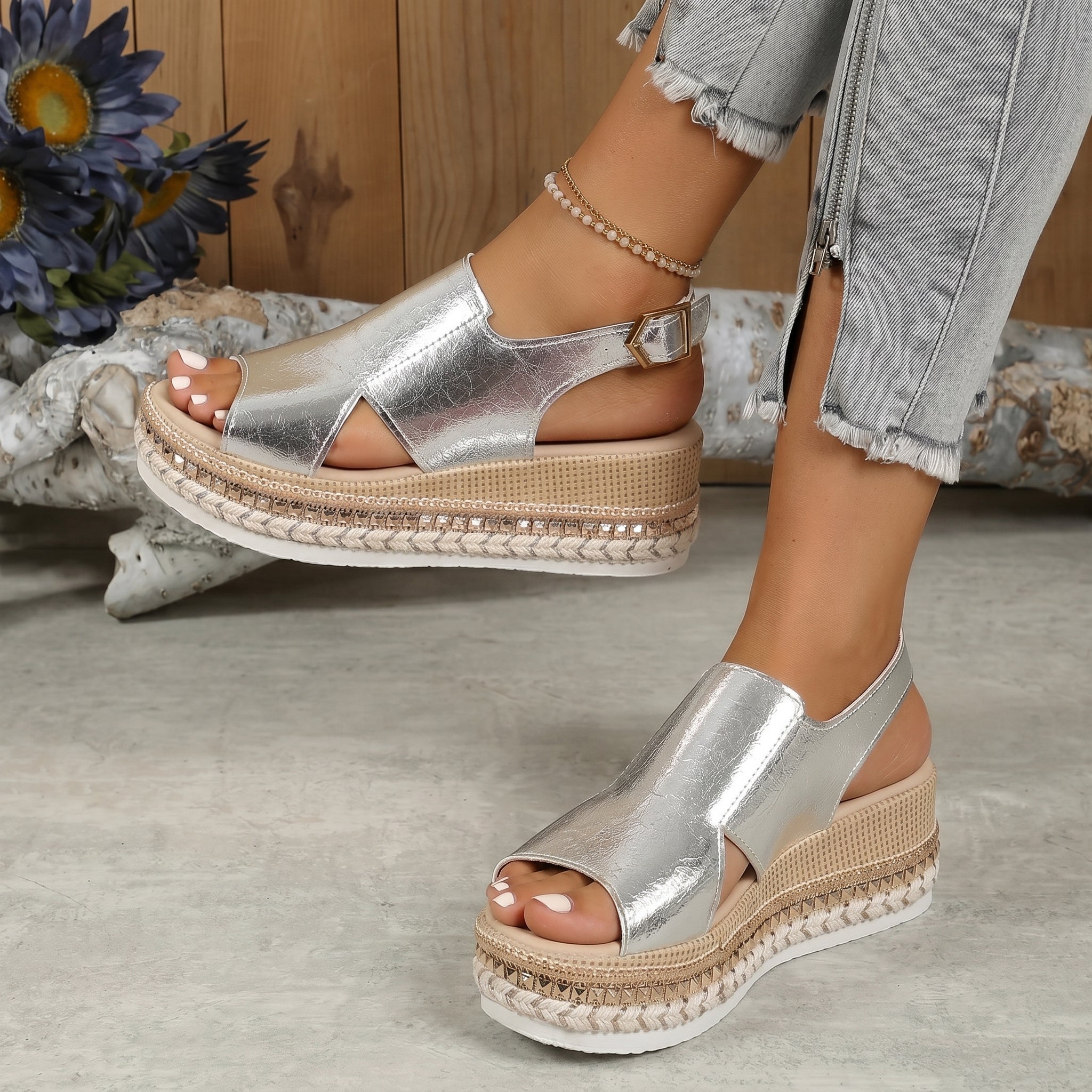 Alice - Women's Summer Open-Toe Wedge Sandals
