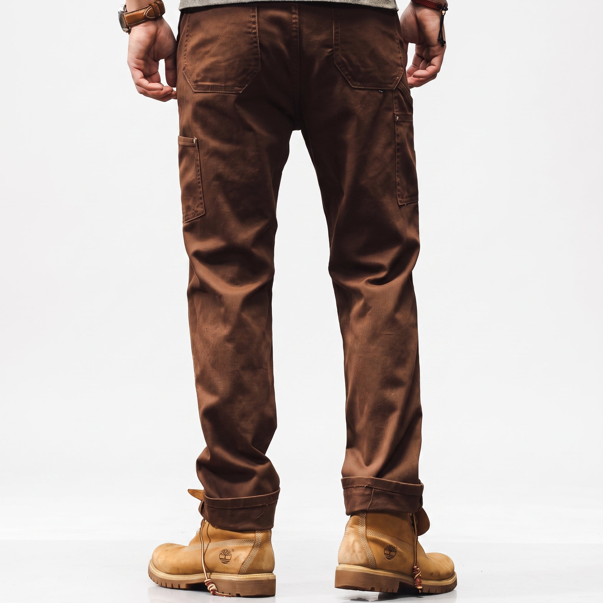 George - Men's Straight Leg Cargo Pants with Rivet Detail