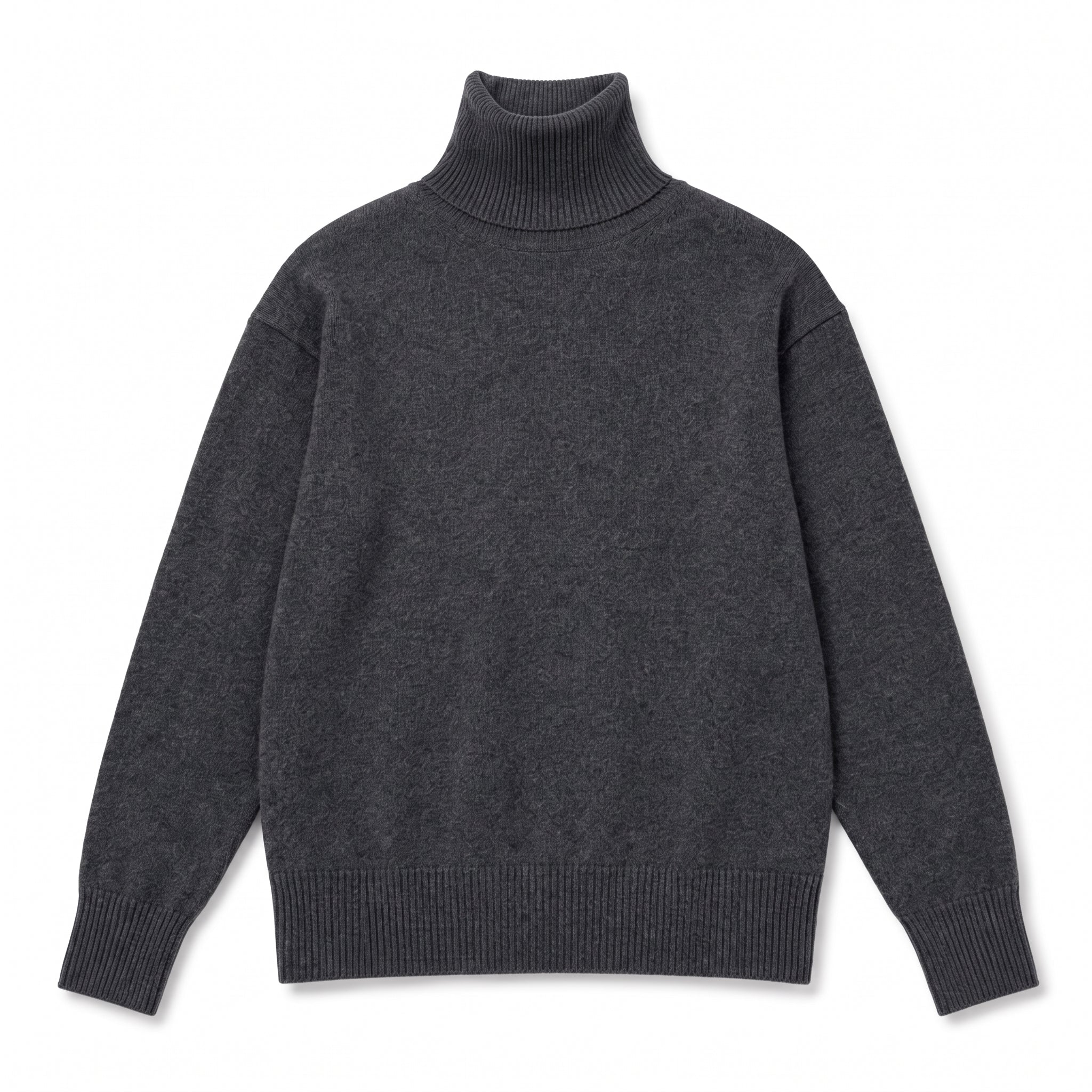 Sophie - Women's Oversized High-Neck Knit Jumper with Ribbed Cuffs