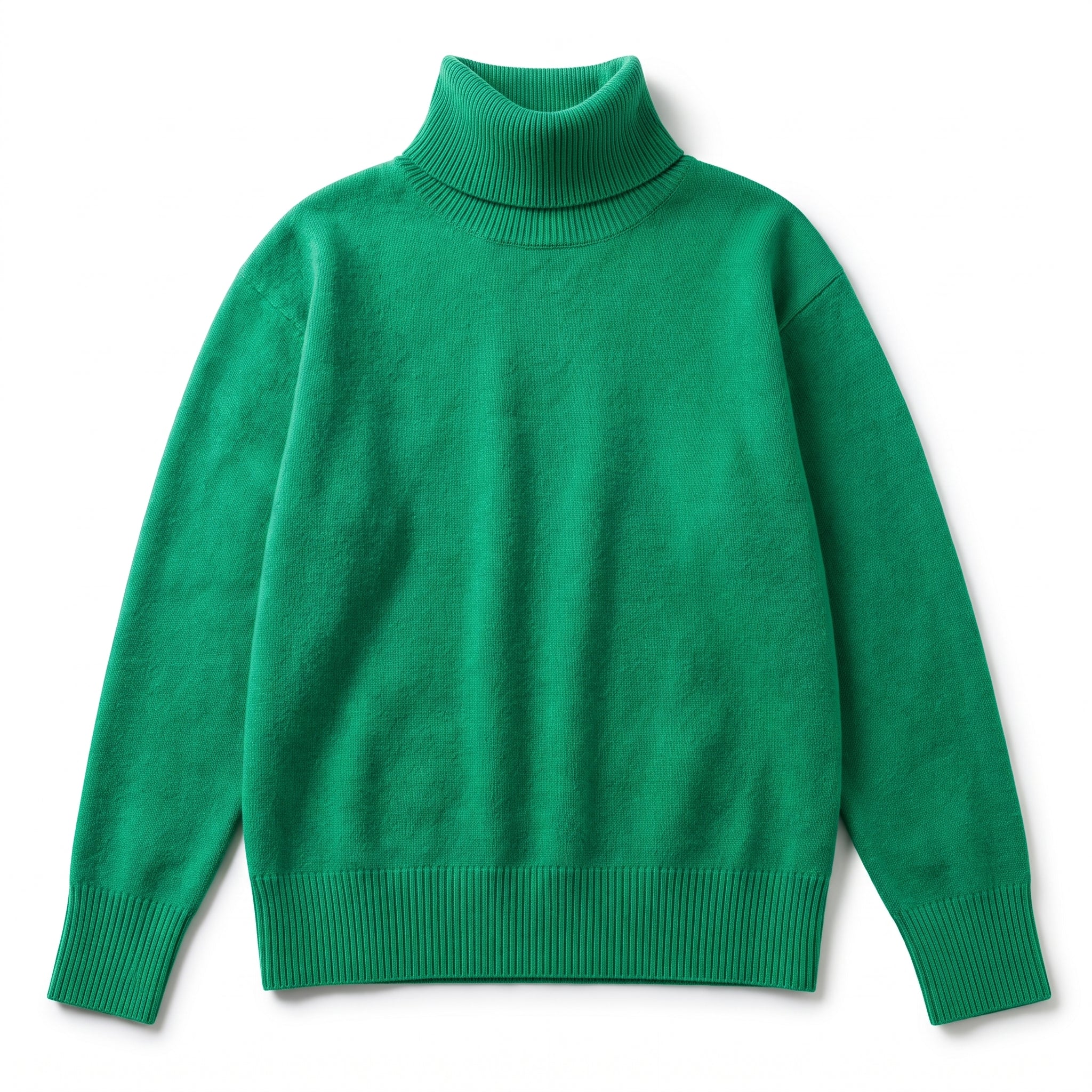 Sophie - Women's Oversized High-Neck Knit Jumper with Ribbed Cuffs