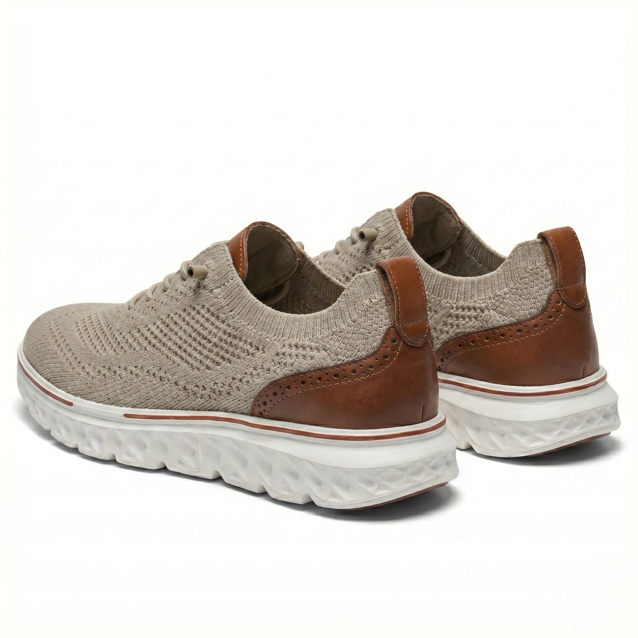 Alexander - Men's Orthopaedic Breathable Trainers - Trainers - Khaki - Taylor & Bennett