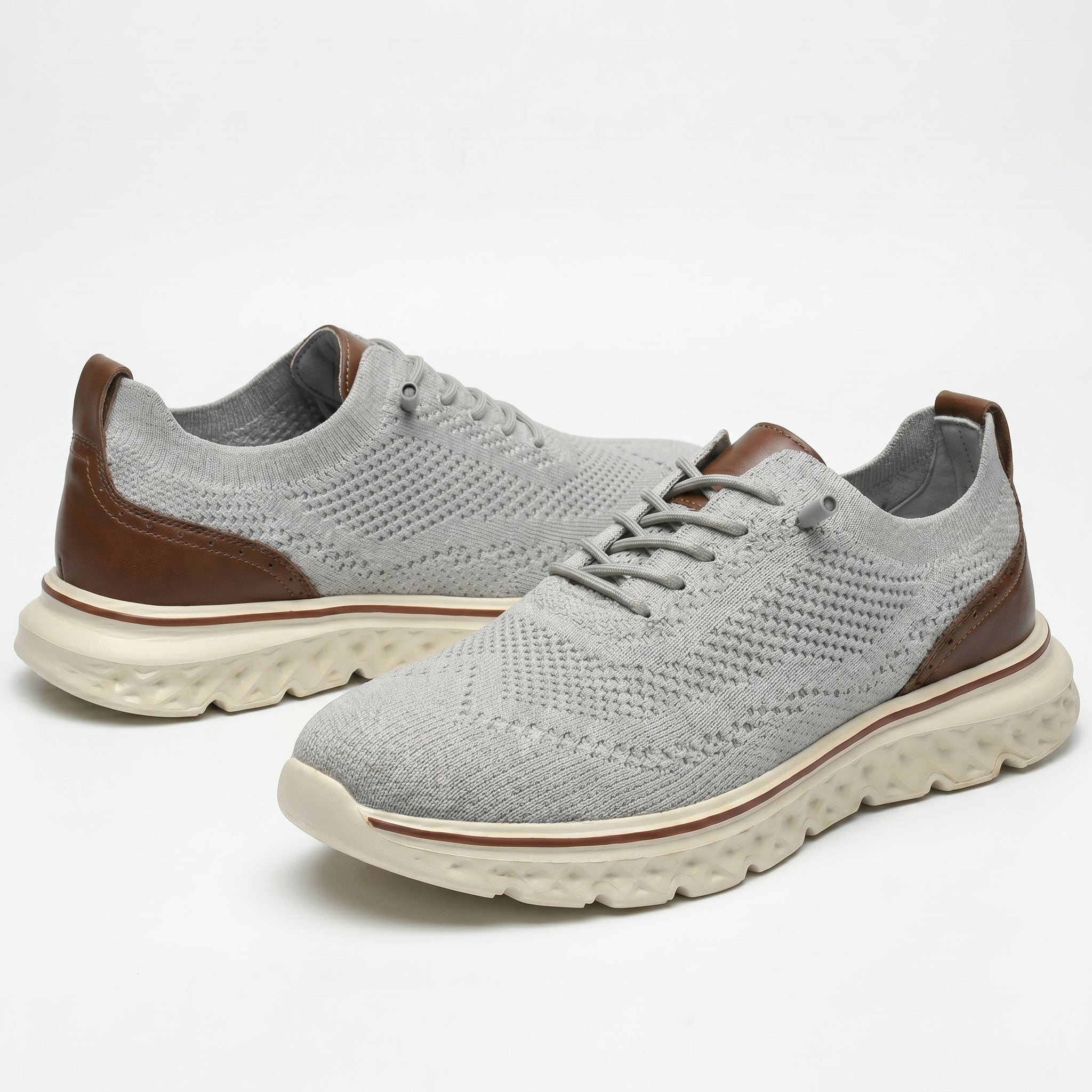 Alexander - Men's Orthopaedic Breathable Trainers - Trainers - Grey - Taylor & Bennett