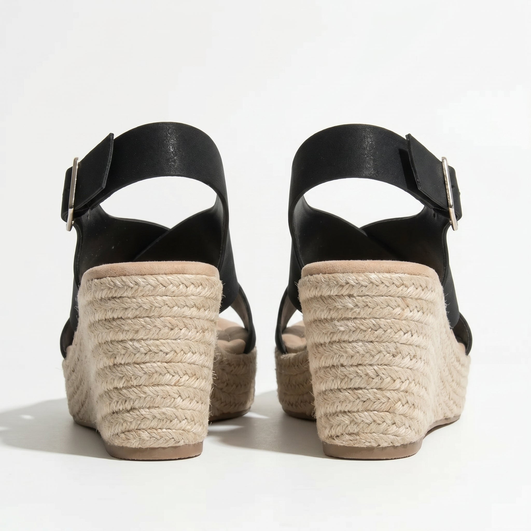 Alice - Women's Lightweight Open - Toe Sandals with Cushioned Sole - Footwear - Black - Taylor & Bennett