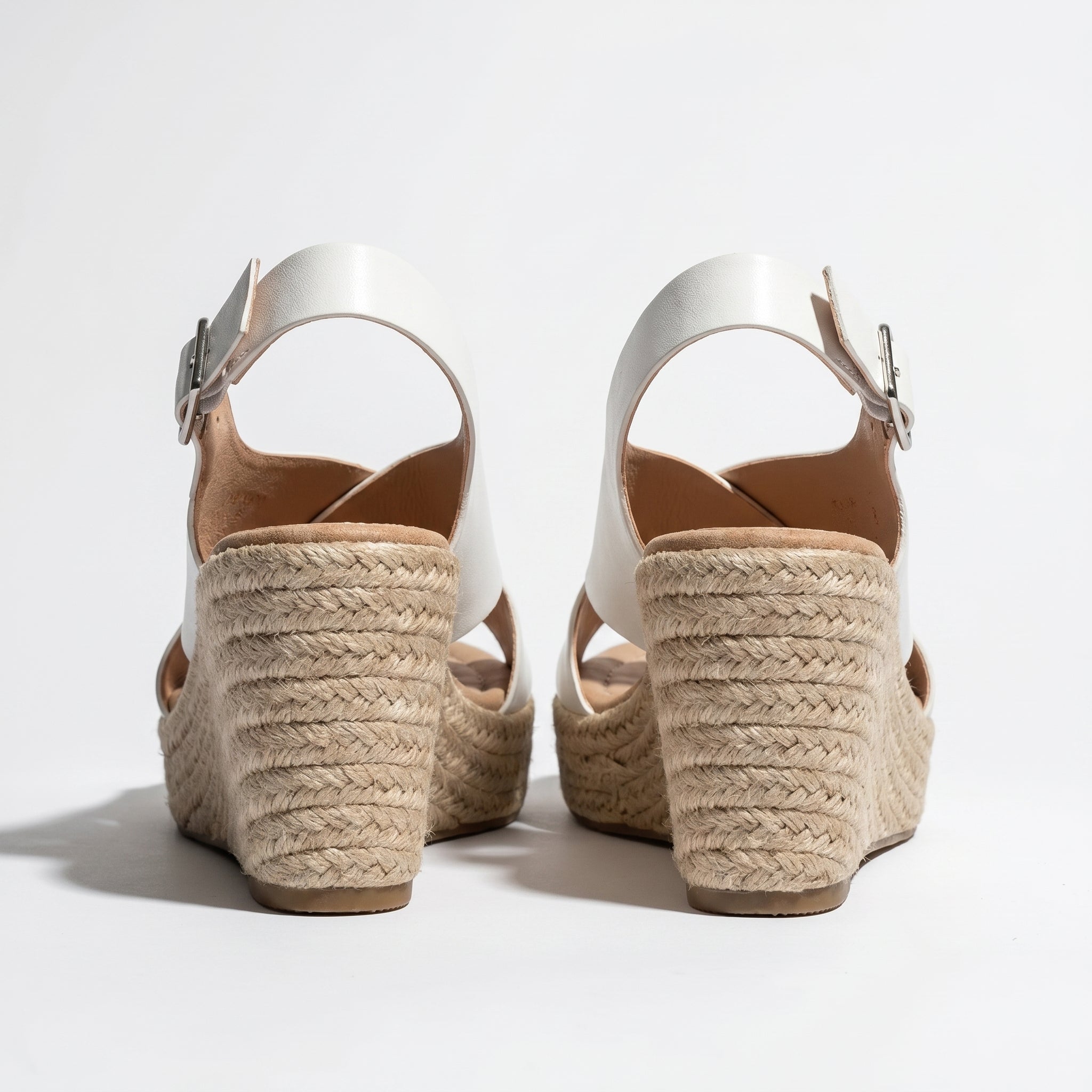 Alice - Women's Lightweight Open - Toe Sandals with Cushioned Sole - Footwear - White - Taylor & Bennett