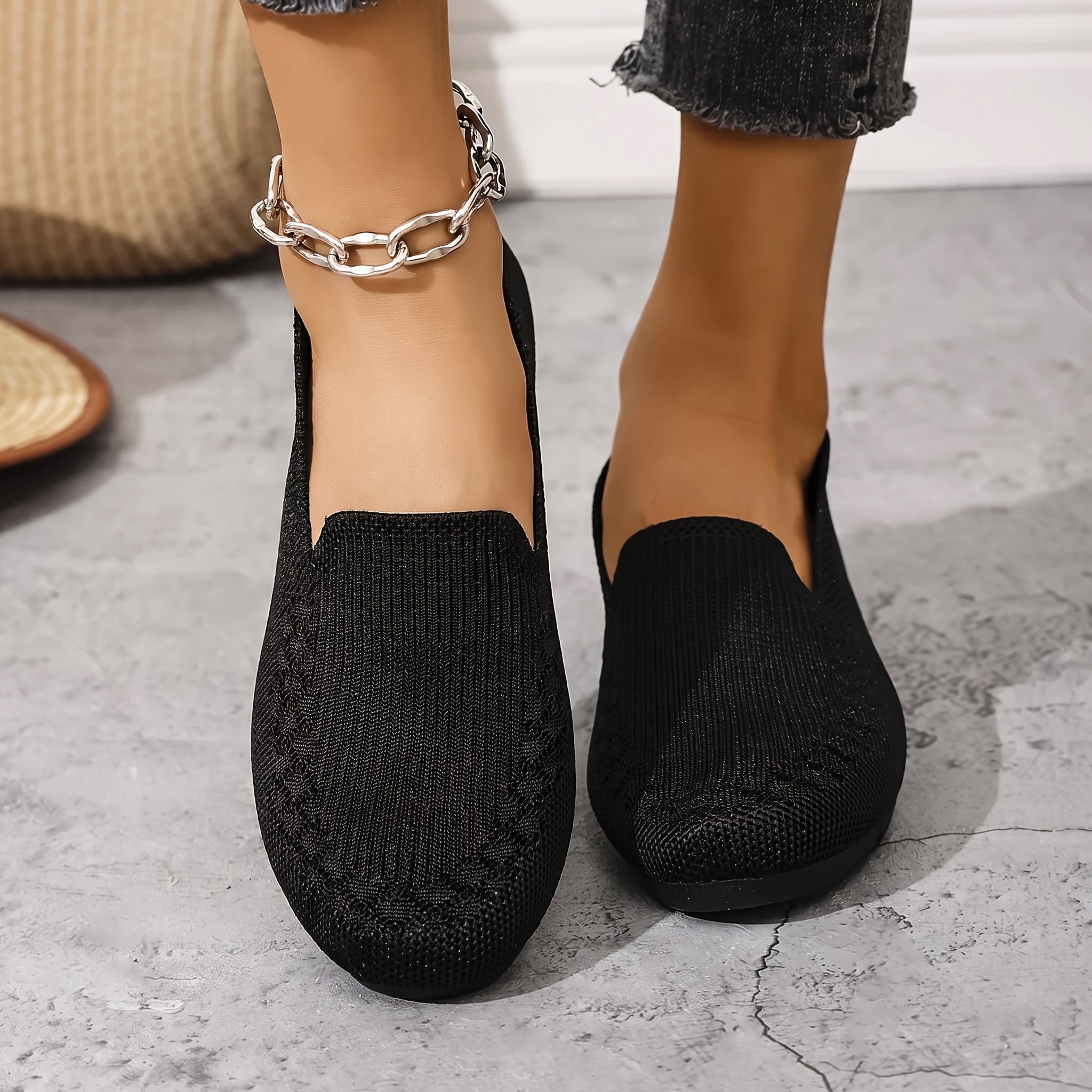 Alice - Women's Orthopaedic Breathable Cushioned Sole Loafers - Loafer - Black - Taylor & Bennett