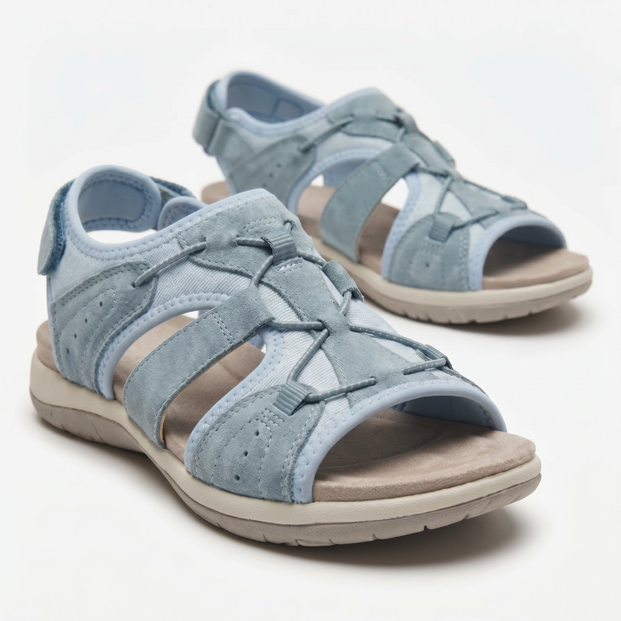 Alice - Women's Orthopaedic Sandals - Sandals - Blue - Taylor & Bennett