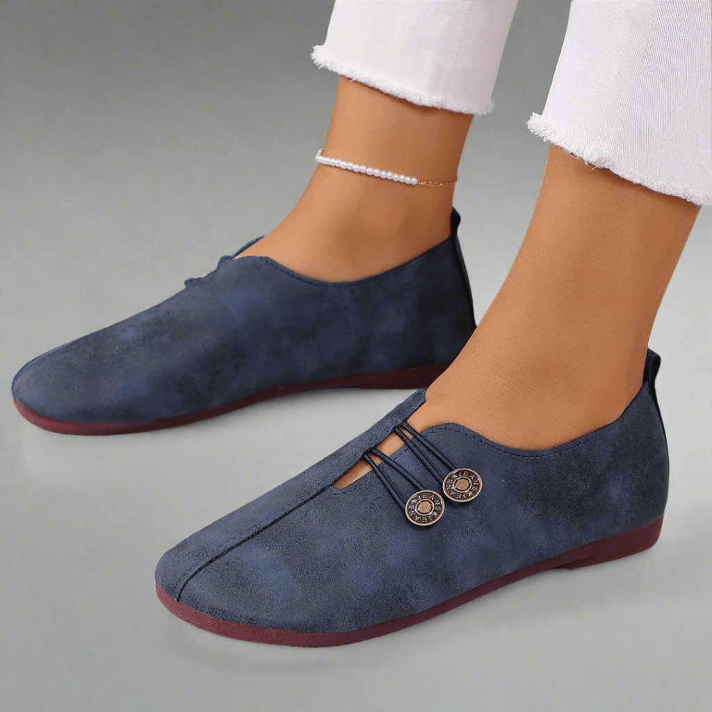 Alice - Women's Orthopaedic Wide Toe Barefoot Shoes - Shoes - Blue - Taylor & Bennett