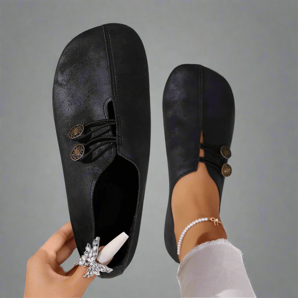 Alice - Women's Orthopaedic Wide Toe Barefoot Shoes - Shoes - Black - Taylor & Bennett