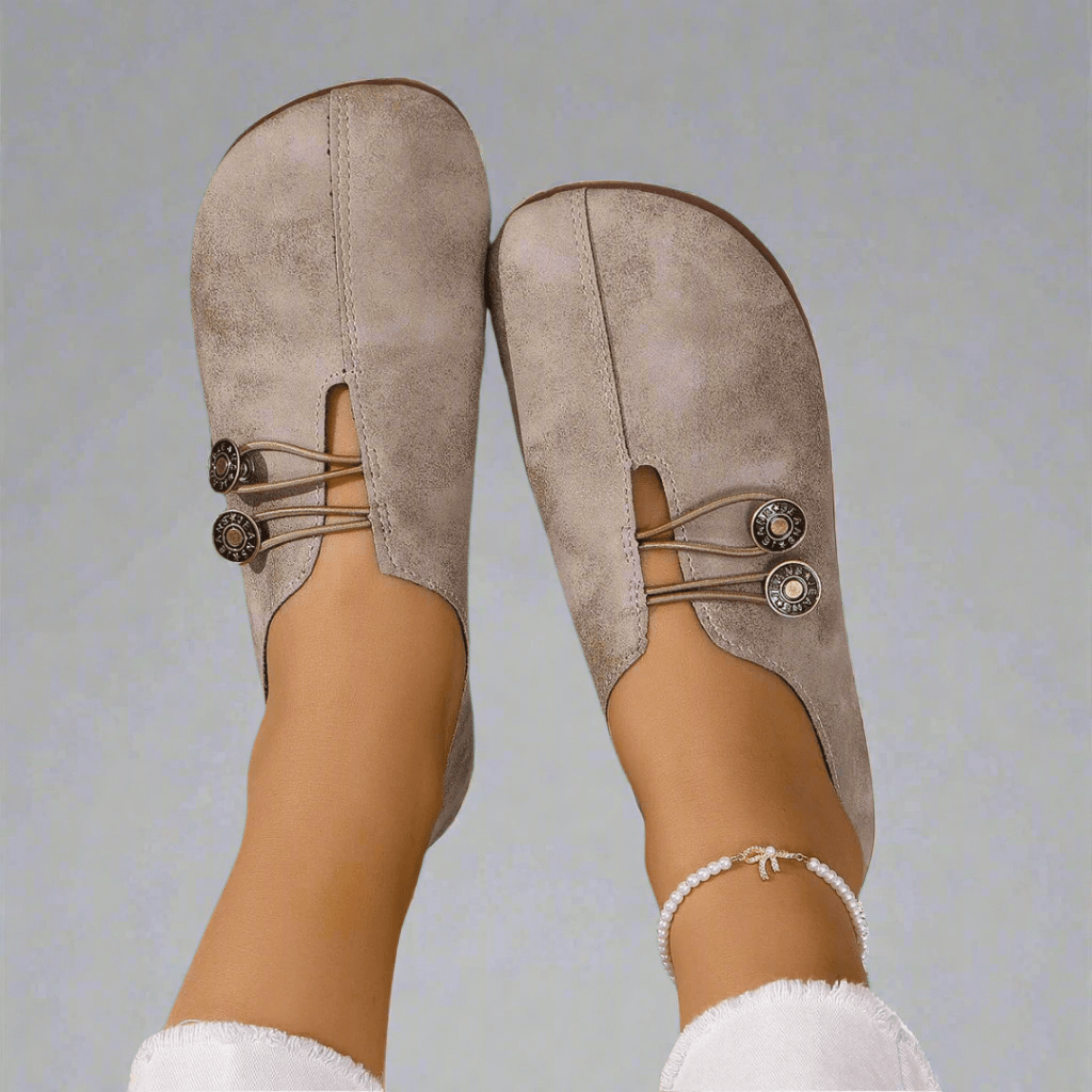Alice - Women's Orthopaedic Wide Toe Barefoot Shoes - Shoes - Beige - Taylor & Bennett