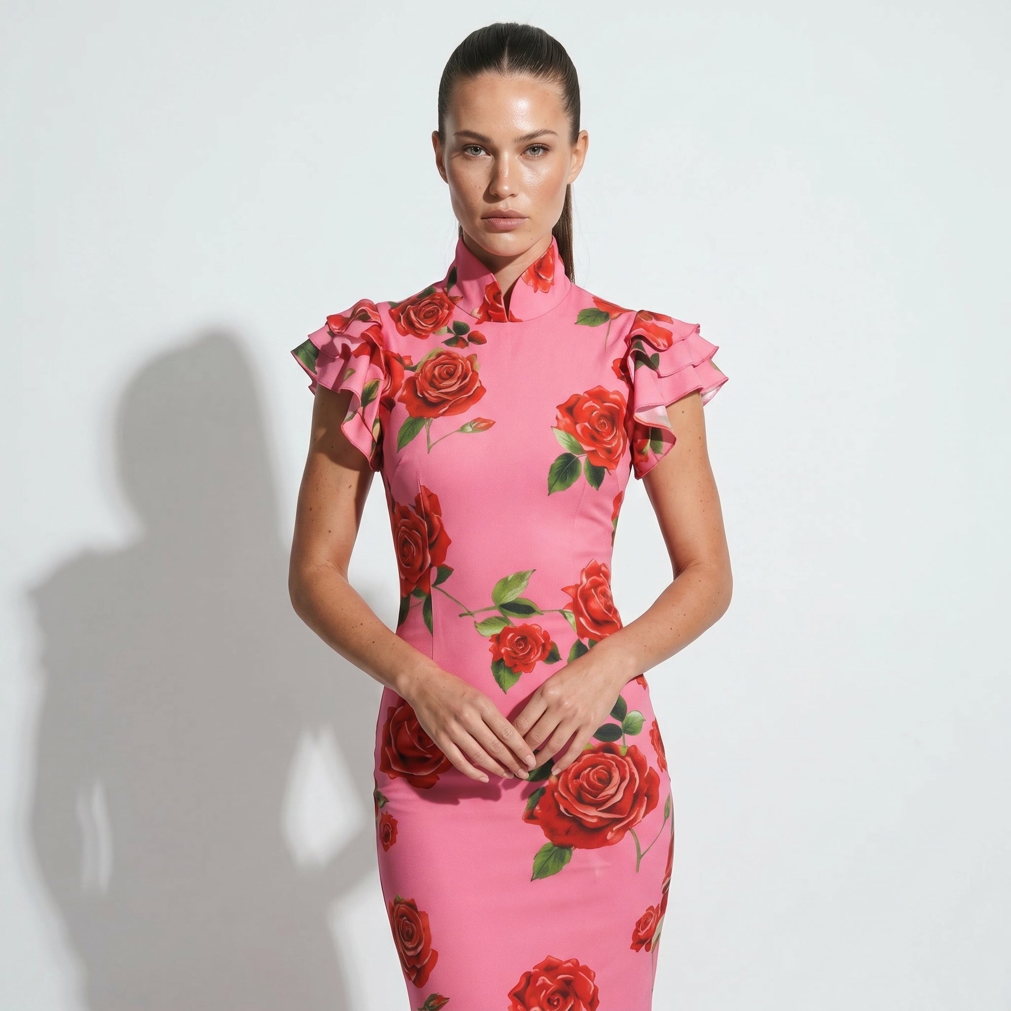 Amelia - Women's Floral Maxi Dress - Dresses - Pink - Taylor & Bennett
