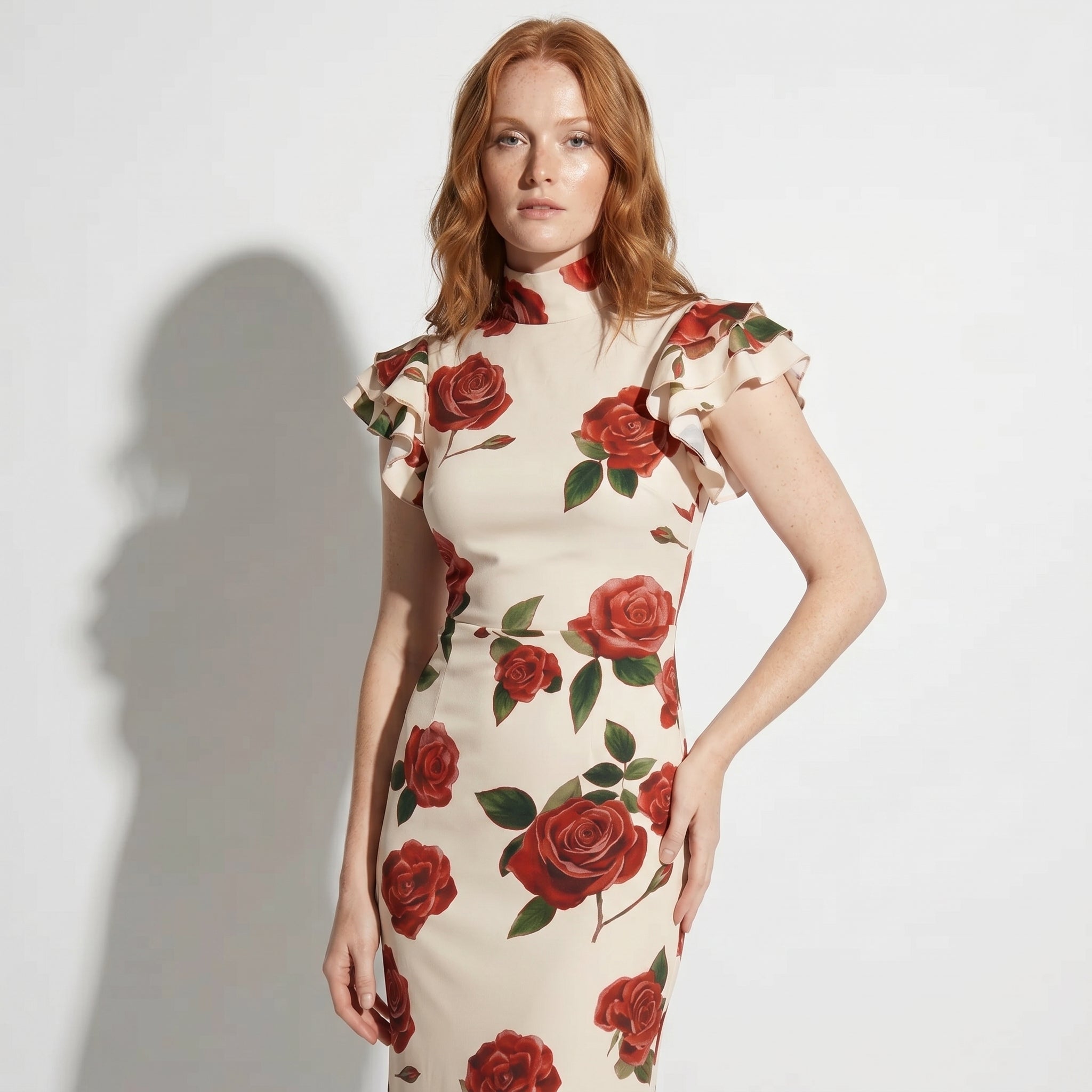 Amelia - Women's Floral Maxi Dress - Dresses - White - Taylor & Bennett