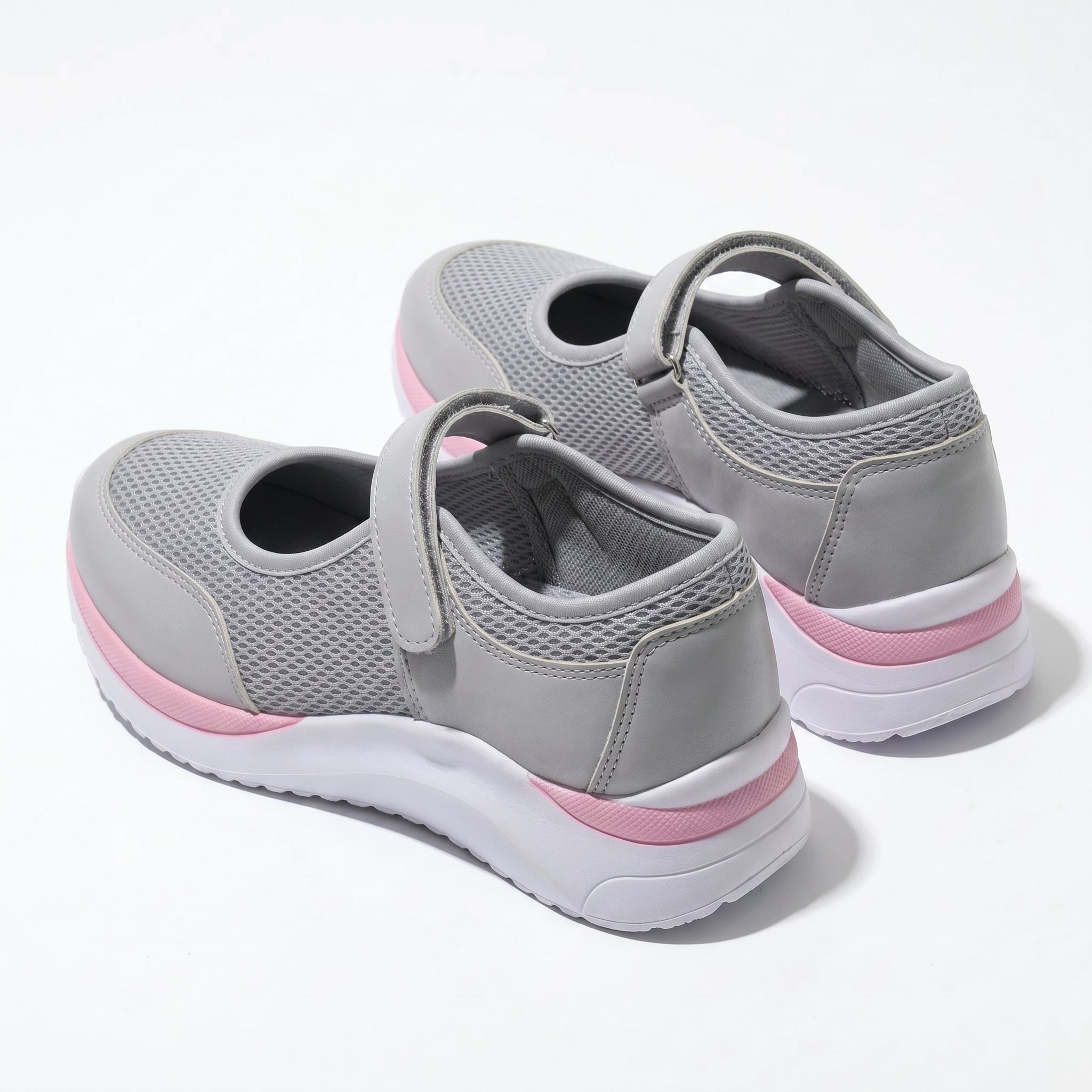 Amelia - Women's Orthopaedic Trainers - Trainers - Grey - Taylor & Bennett