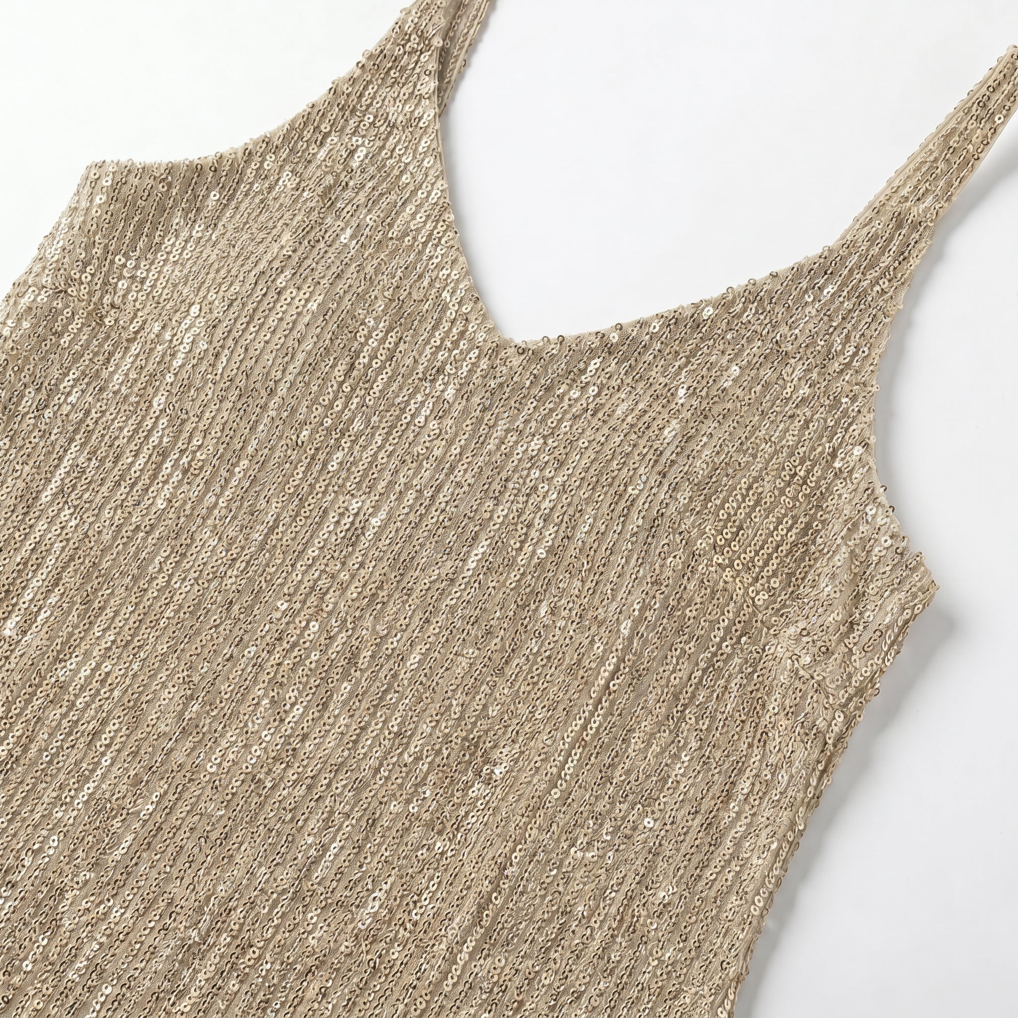 Angel - Women's Party Sequin Mini Dress - Mini Dresses - Champagne - Taylor & Bennett