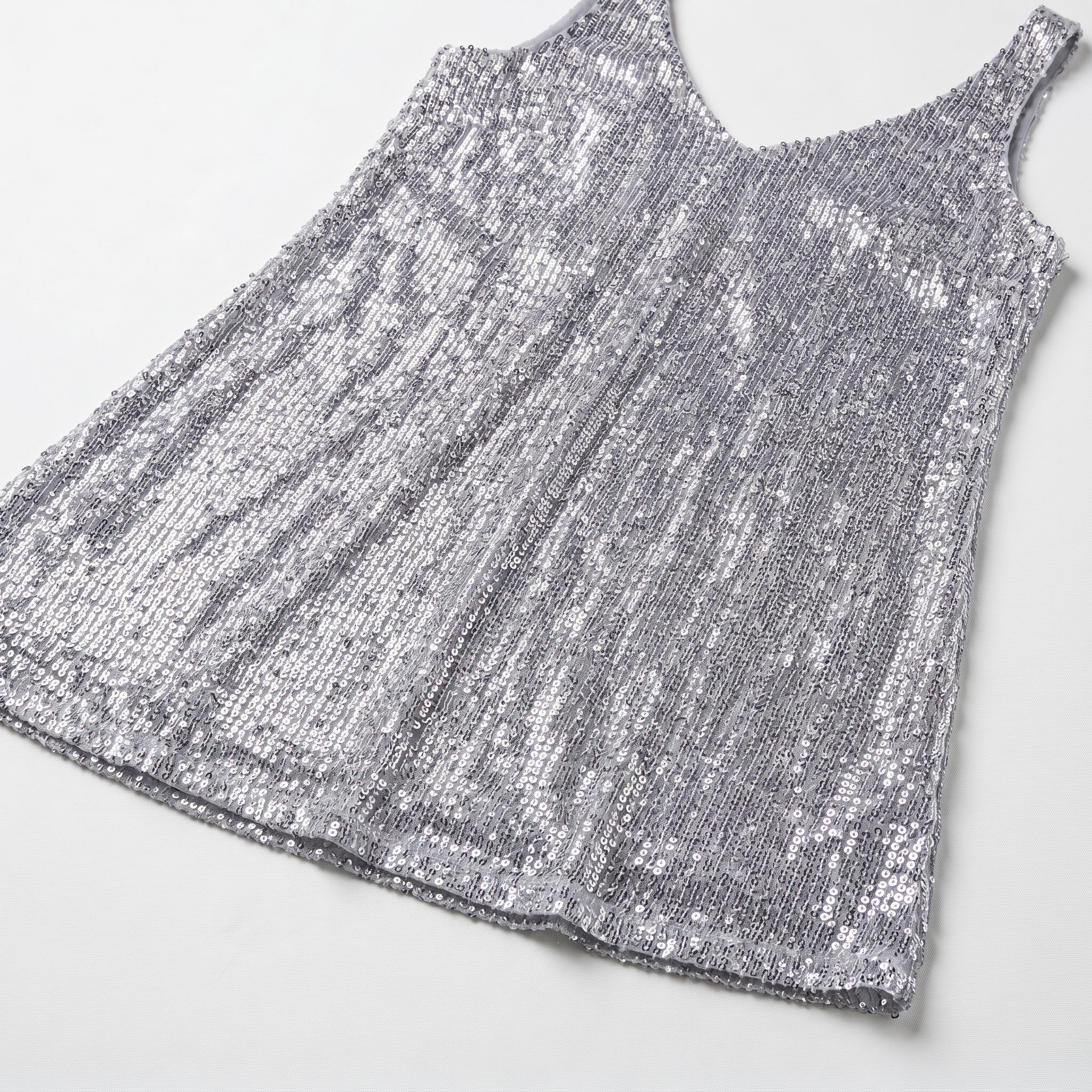 Angel - Women's Party Sequin Mini Dress - Mini Dresses - Silver - Taylor & Bennett