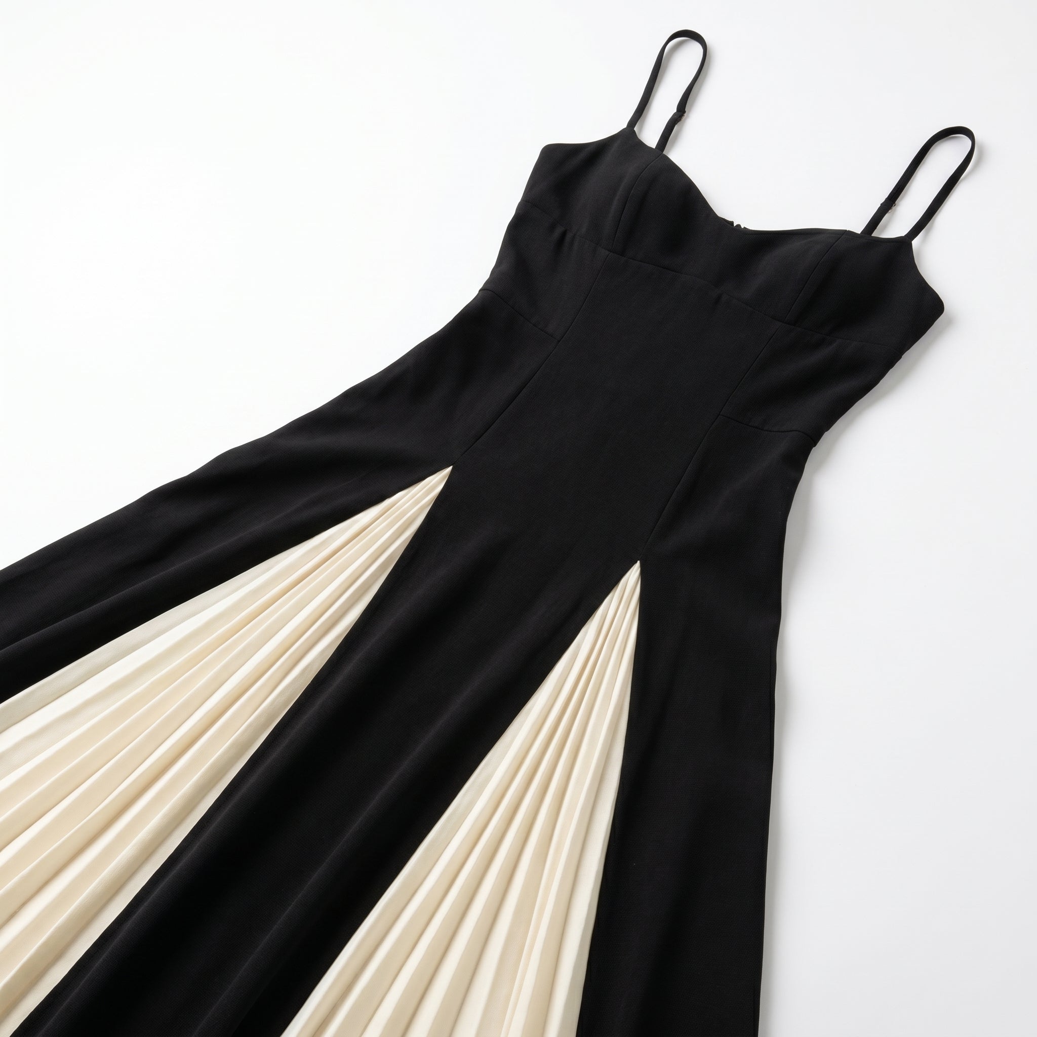 Anne - Women's Evening Flared Maxi Dress - Maxi Dress - Black - Taylor & Bennett