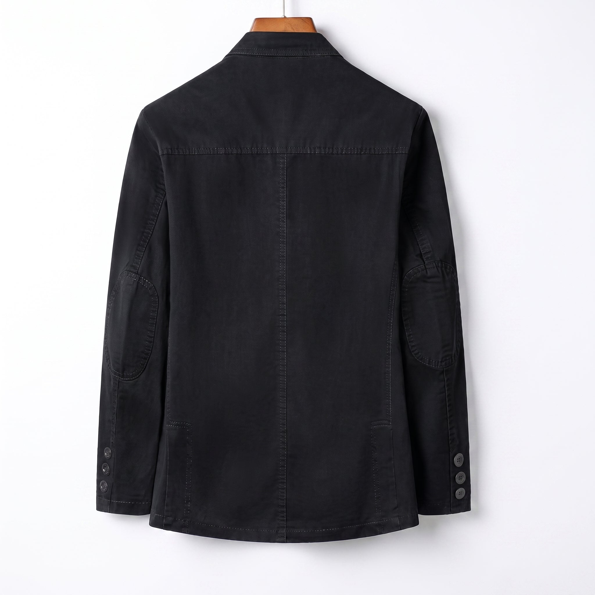 Arthur - Men's Relaxed Fit Single-Breasted Notch Lapel Casual Blazer - Blazers - Black - Taylor & Bennett