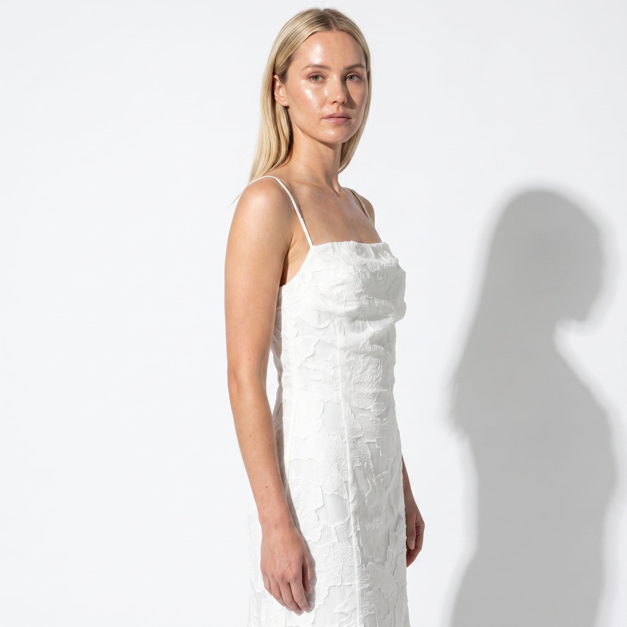 Ava - Women's Formal Evening Lace Maxi Dress - Maxi Dress - White - Taylor & Bennett