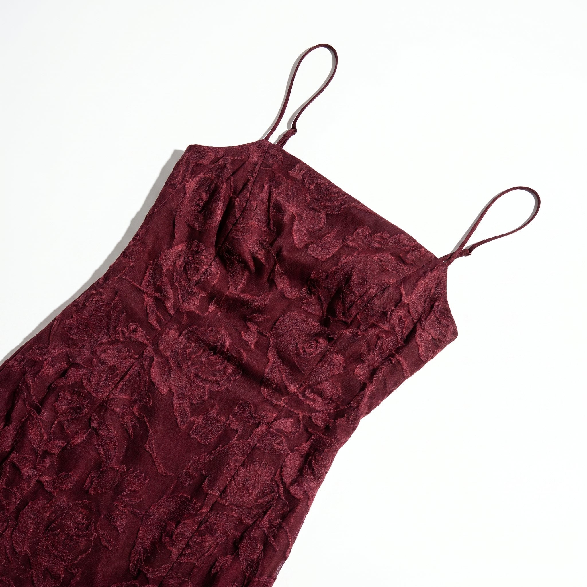 Ava - Women's Formal Evening Lace Maxi Dress - Maxi Dress - Burgundy - Taylor & Bennett