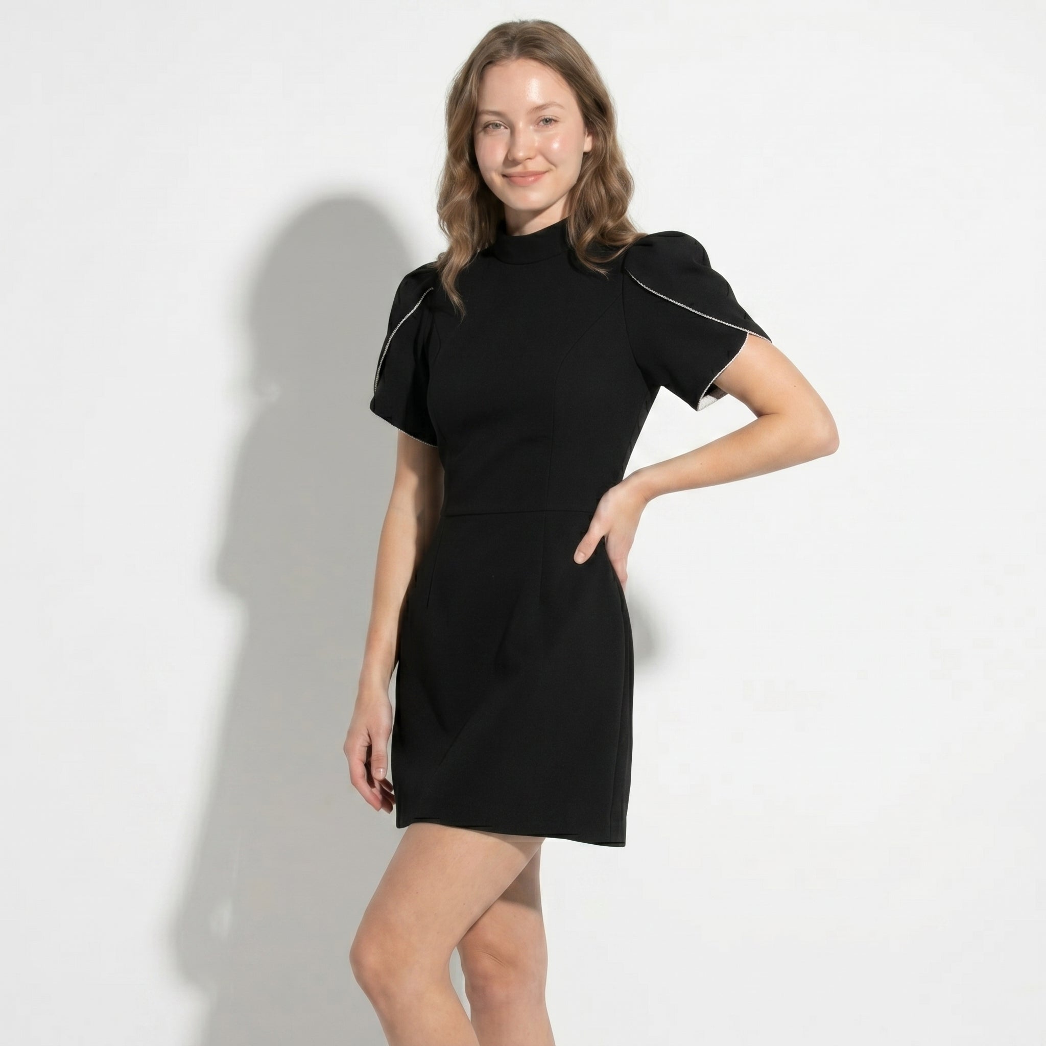 Ava - Women's Party Mini Dress - Mini Dresses - Black - Taylor & Bennett
