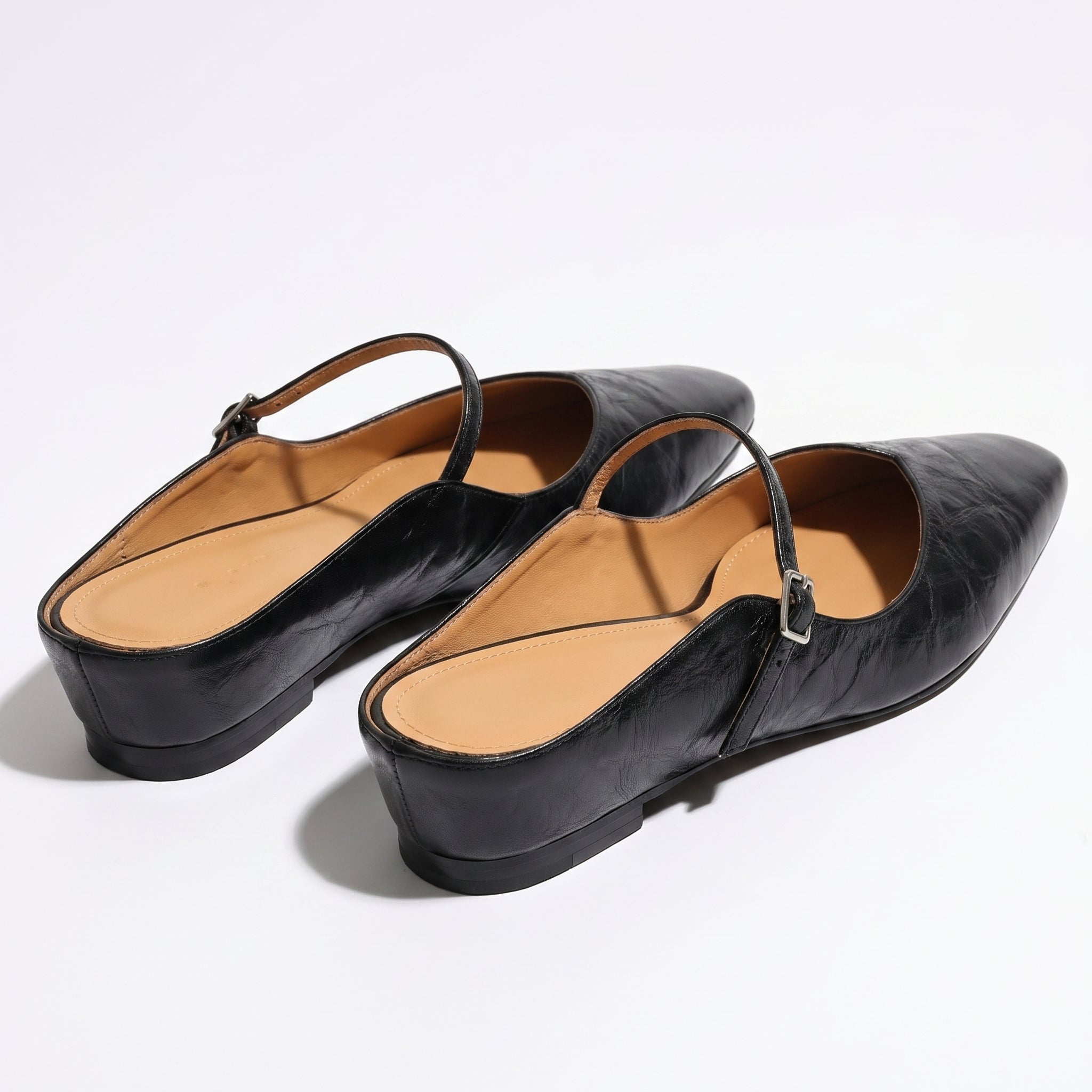 Ava - Women's Pointed - Toe Mary Jane Mules - Sandal - Black - Taylor & Bennett