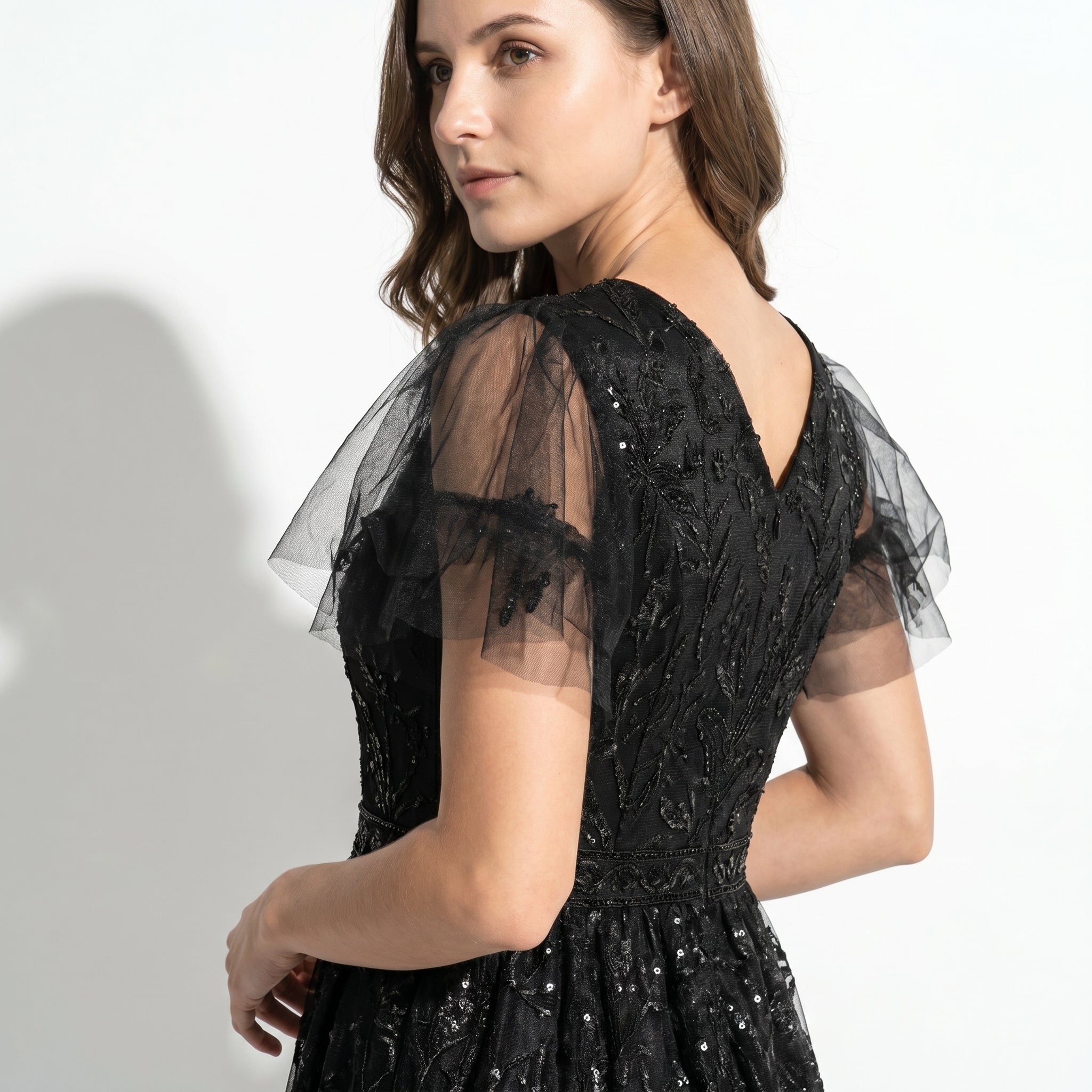 Beatrice - Women's Party Sequin Maxi Dress - Maxi Dresses - Black - Taylor & Bennett