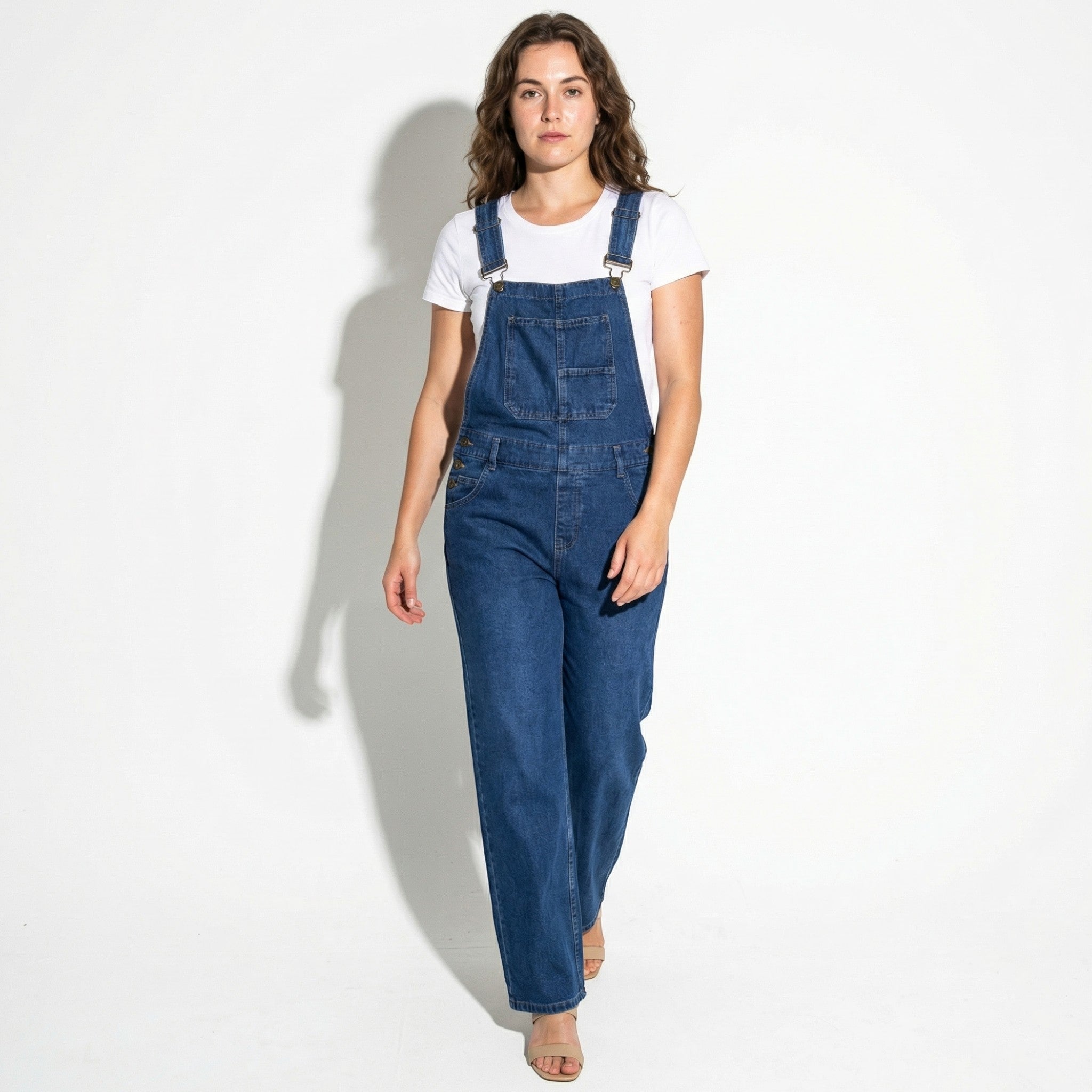 Billie - Women's Denim Dungarees - Denim - Dark Blue - Taylor & Bennett