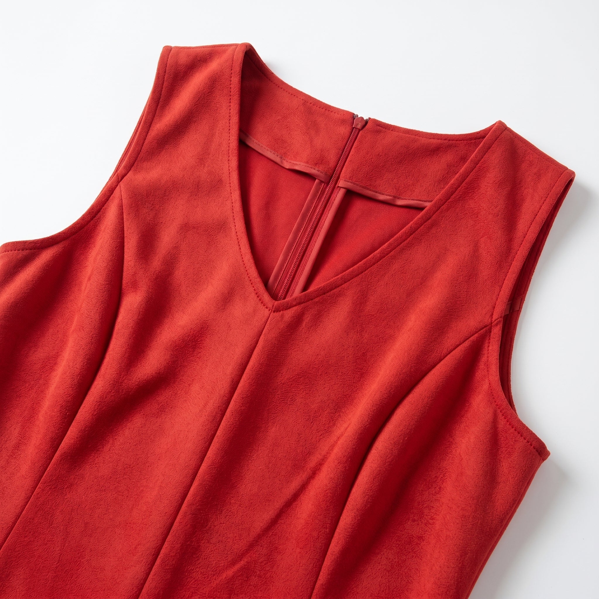 Chloe - Women's Semi - Formal Sleeveless Mini Dress - Mini Dress - Red - Taylor & Bennett