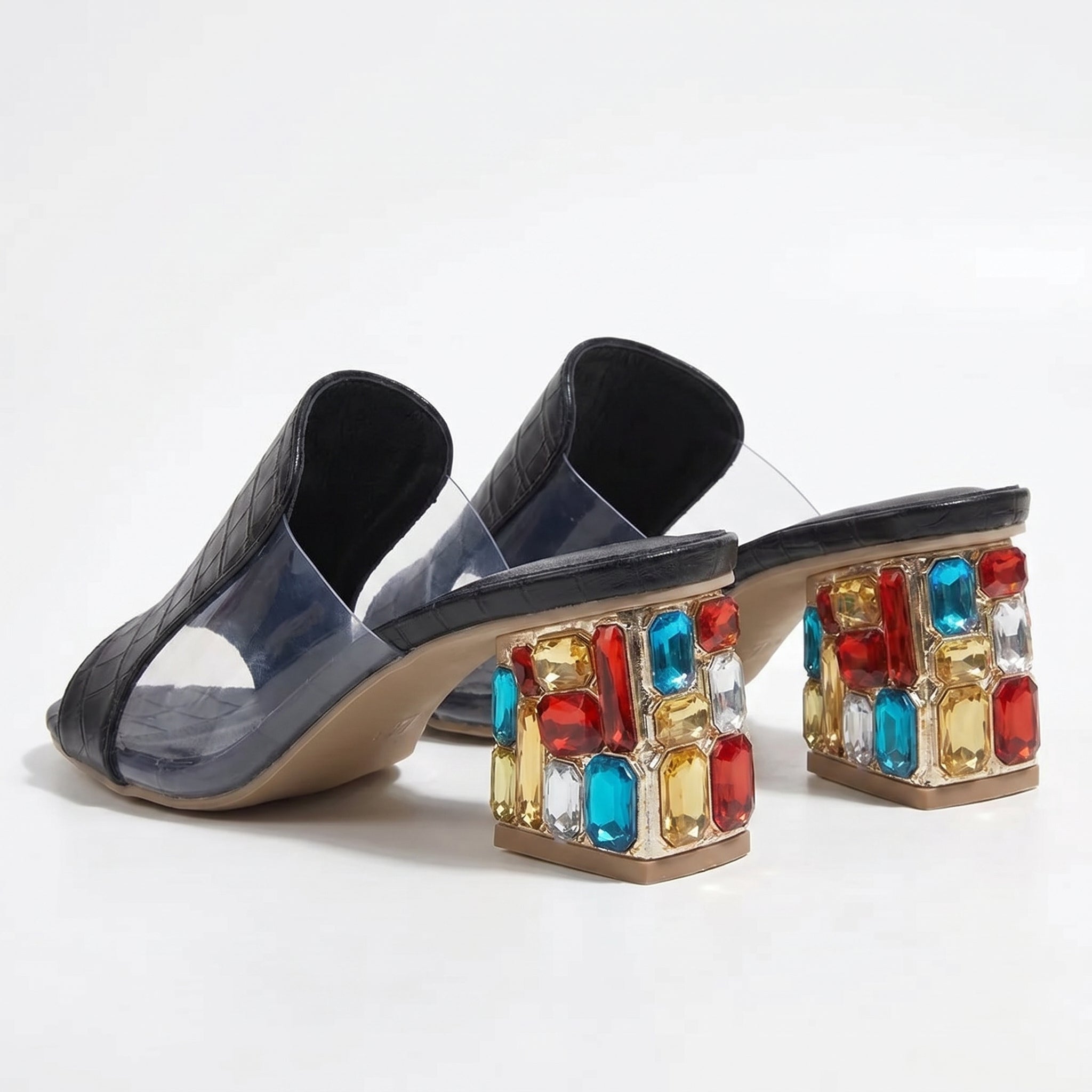 Clara - Women's Block Heel Sandals - Sandals - Black - Taylor & Bennett