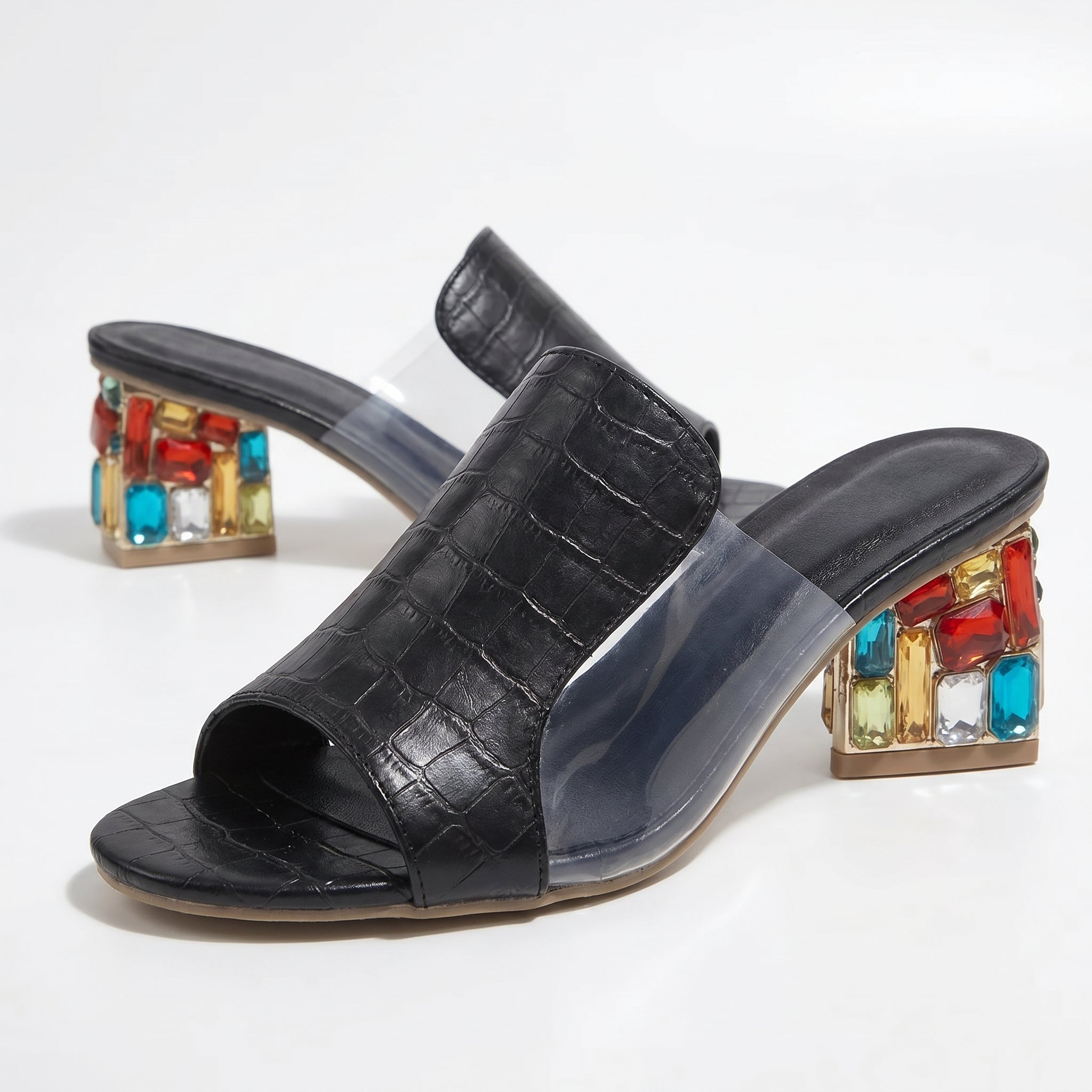 Clara - Women's Block Heel Sandals - Sandals - Black - Taylor & Bennett