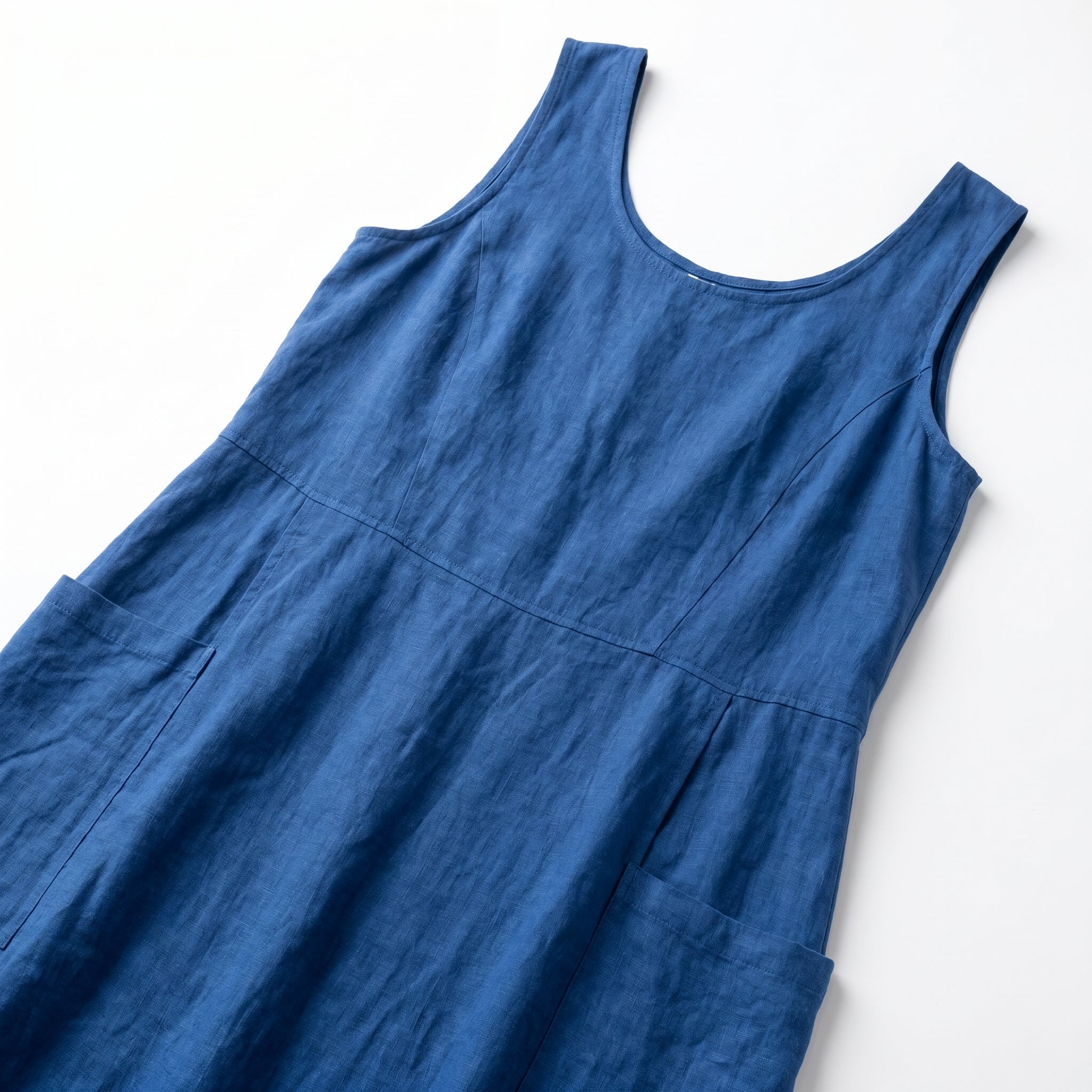 Clara - Women's Sleeveless Relaxed Fit Summer Maxi Dress - Dress - Blue - Taylor & Bennett