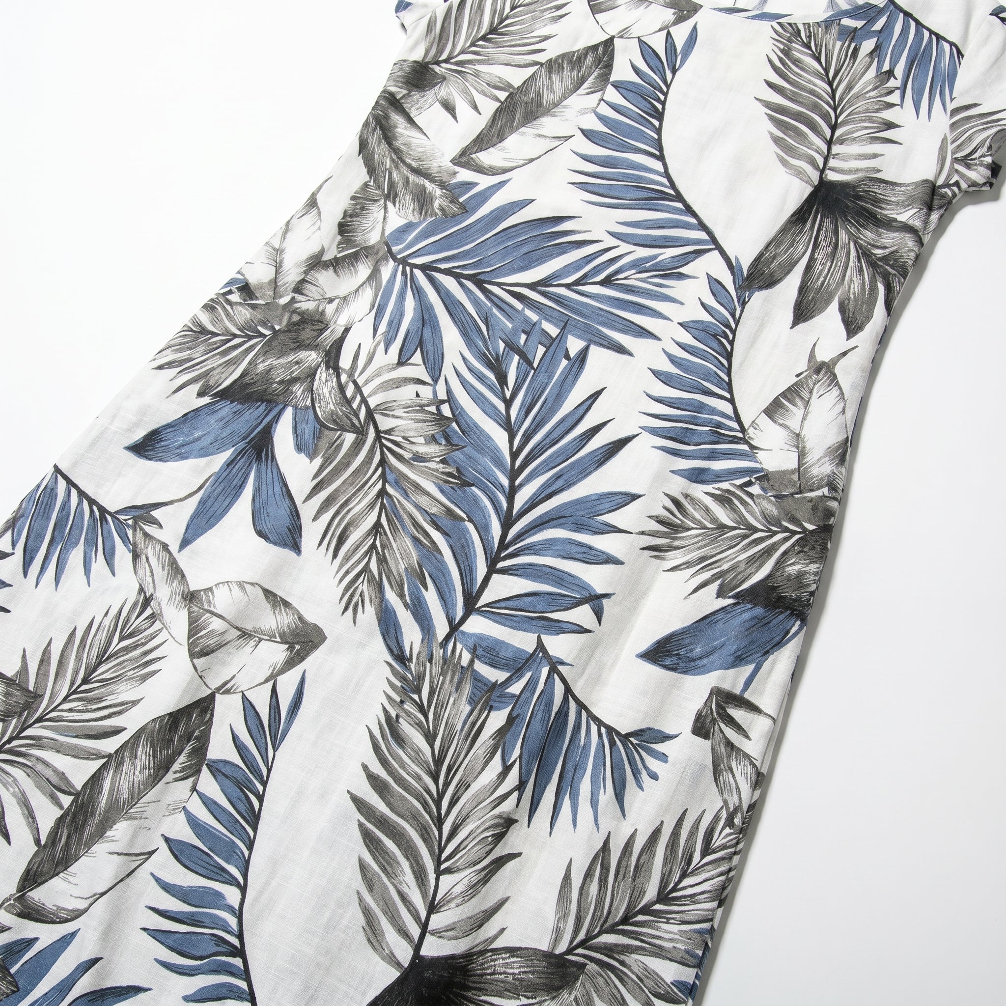 Clara - Women's Summer Print Cap Sleeve Midi Dress - Dresses - Blue - Taylor & Bennett