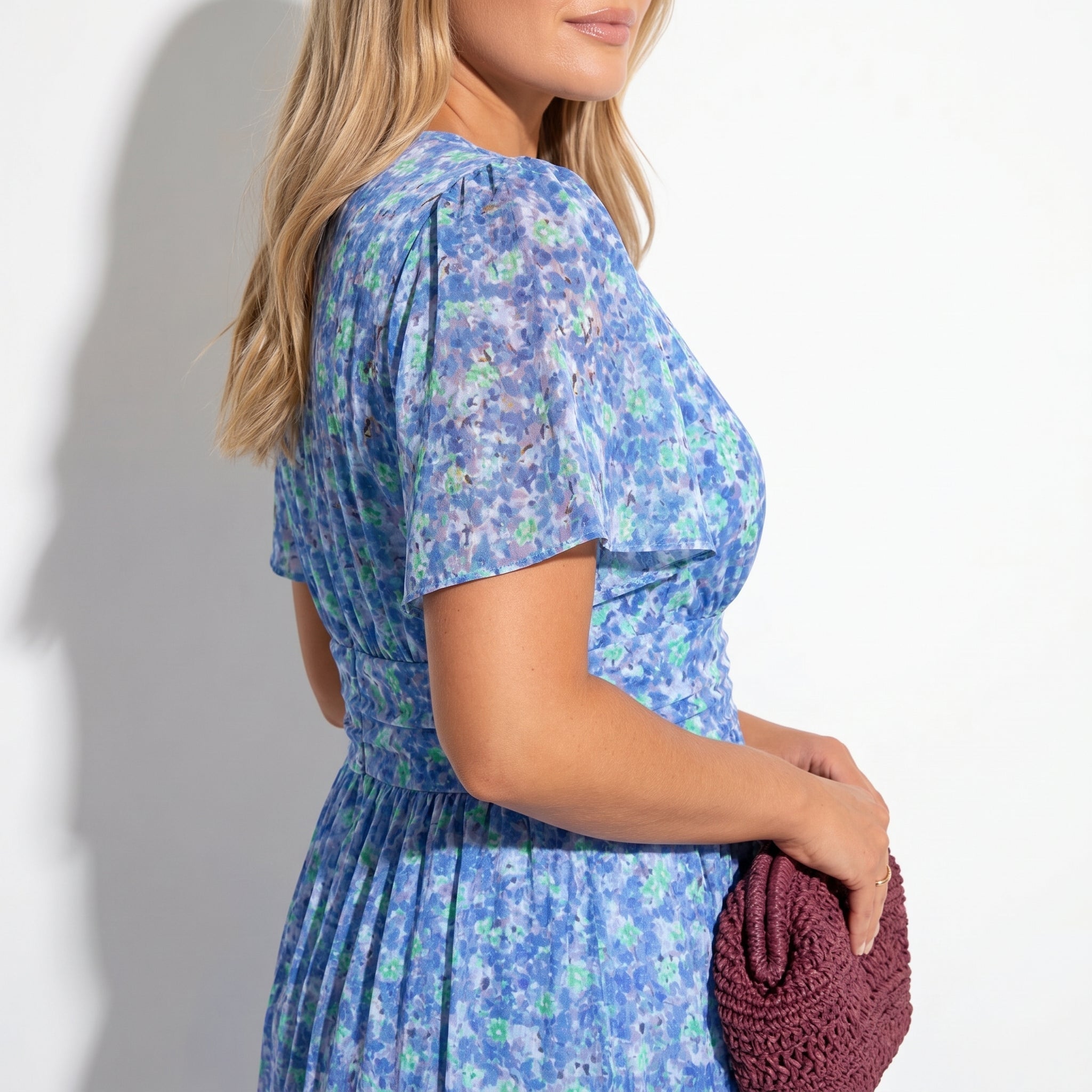 Daisy - Women's Floral Maxi Dress - Dress - Blue - Taylor & Bennett