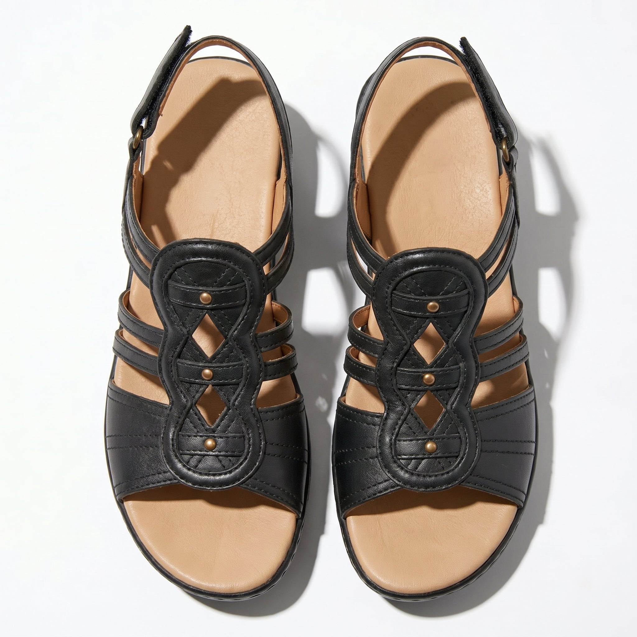 Daisy - Women's Strap Slingback Sandals - Sandals - Black - Taylor & Bennett