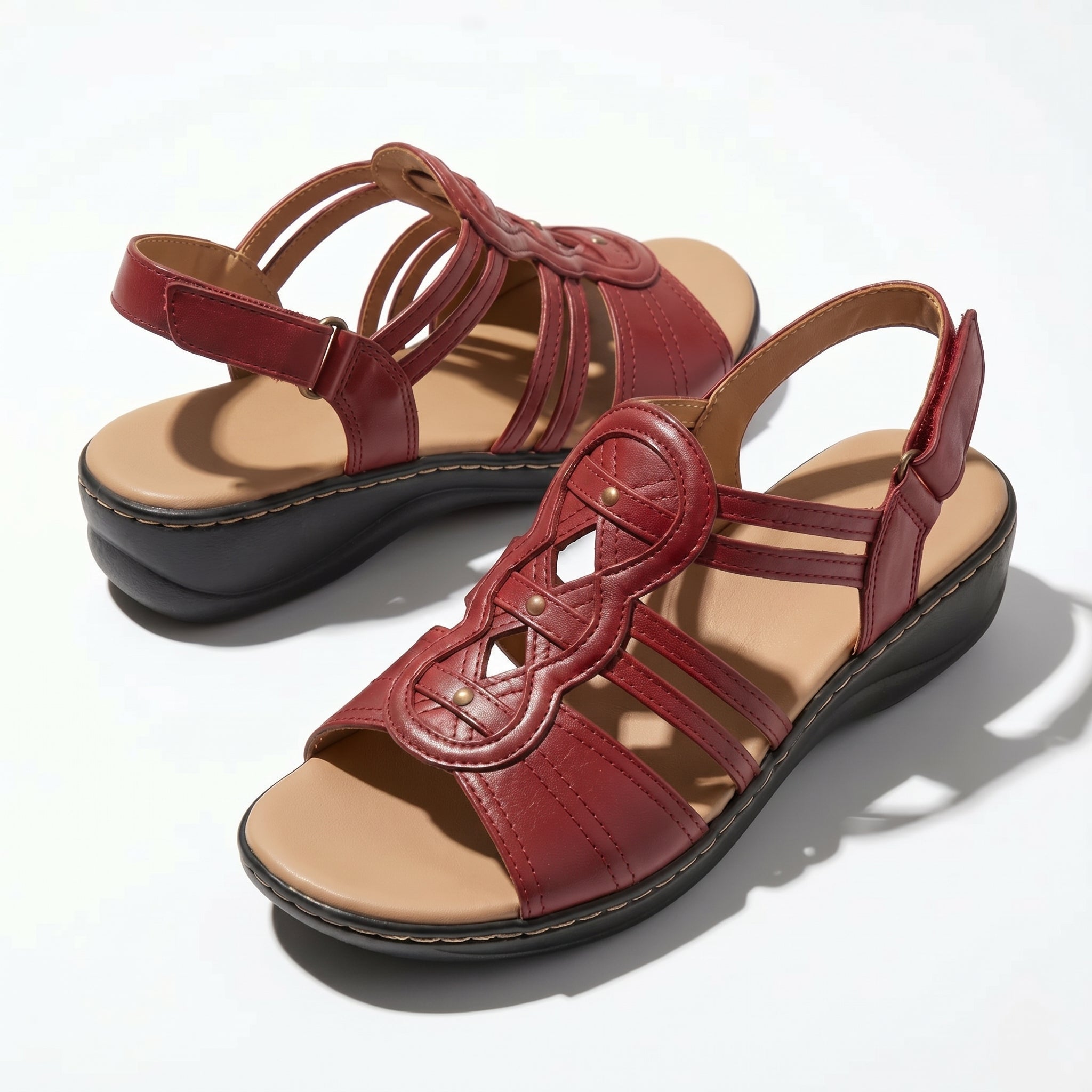 Daisy - Women's Strap Slingback Sandals - Sandals - Brown - Taylor & Bennett