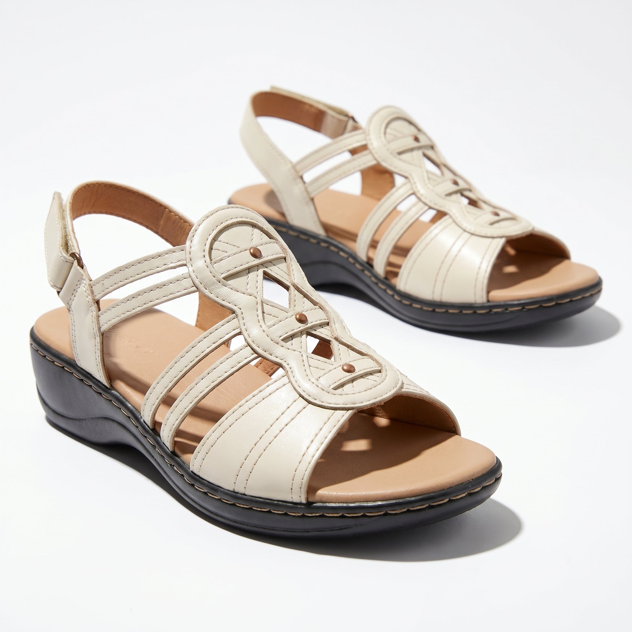 Daisy - Women's Strap Slingback Sandals - Sandals - White - Taylor & Bennett