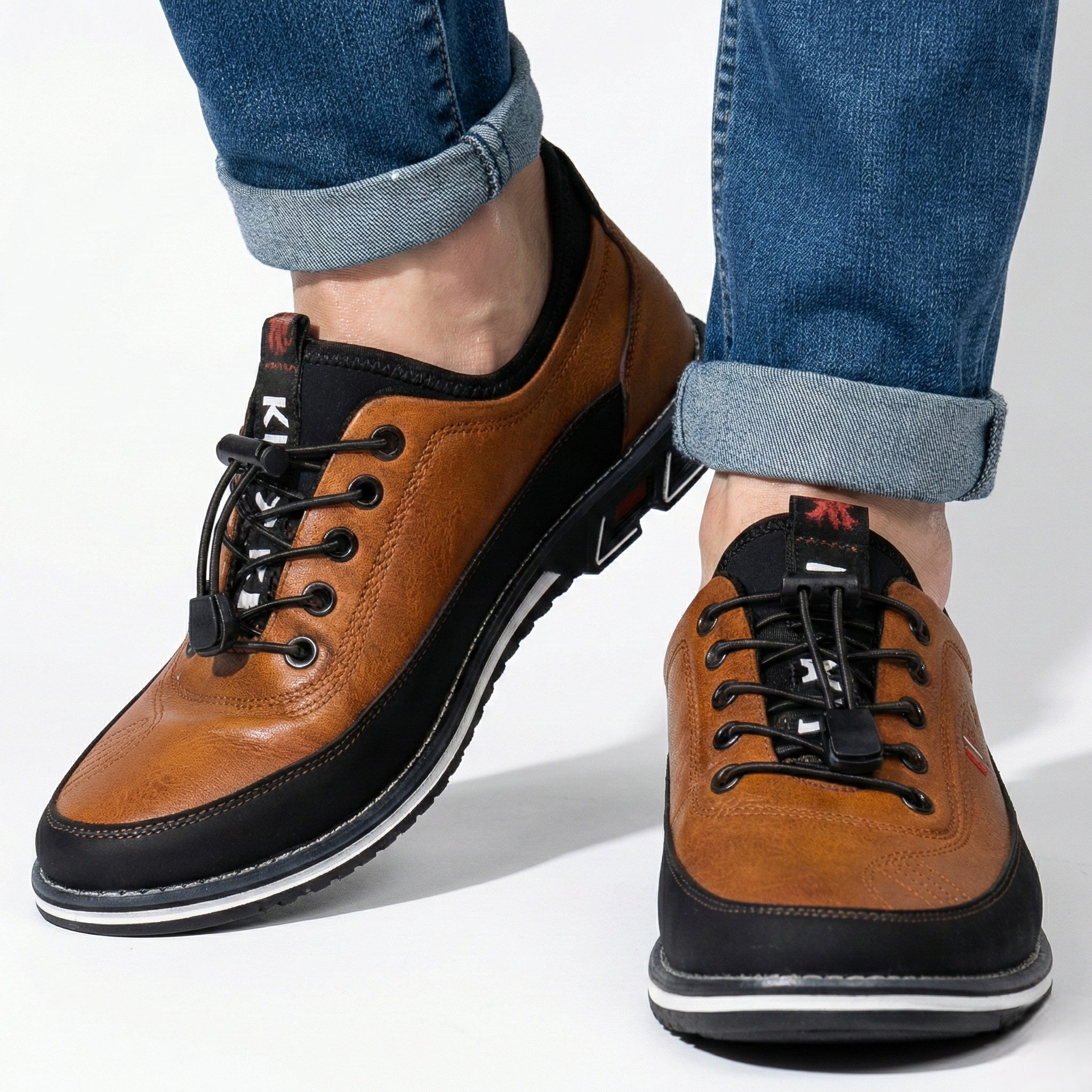 Daniel - Men's Leather Shoes with Structured Comfort Fit - Footwear - Brown - Taylor & Bennett