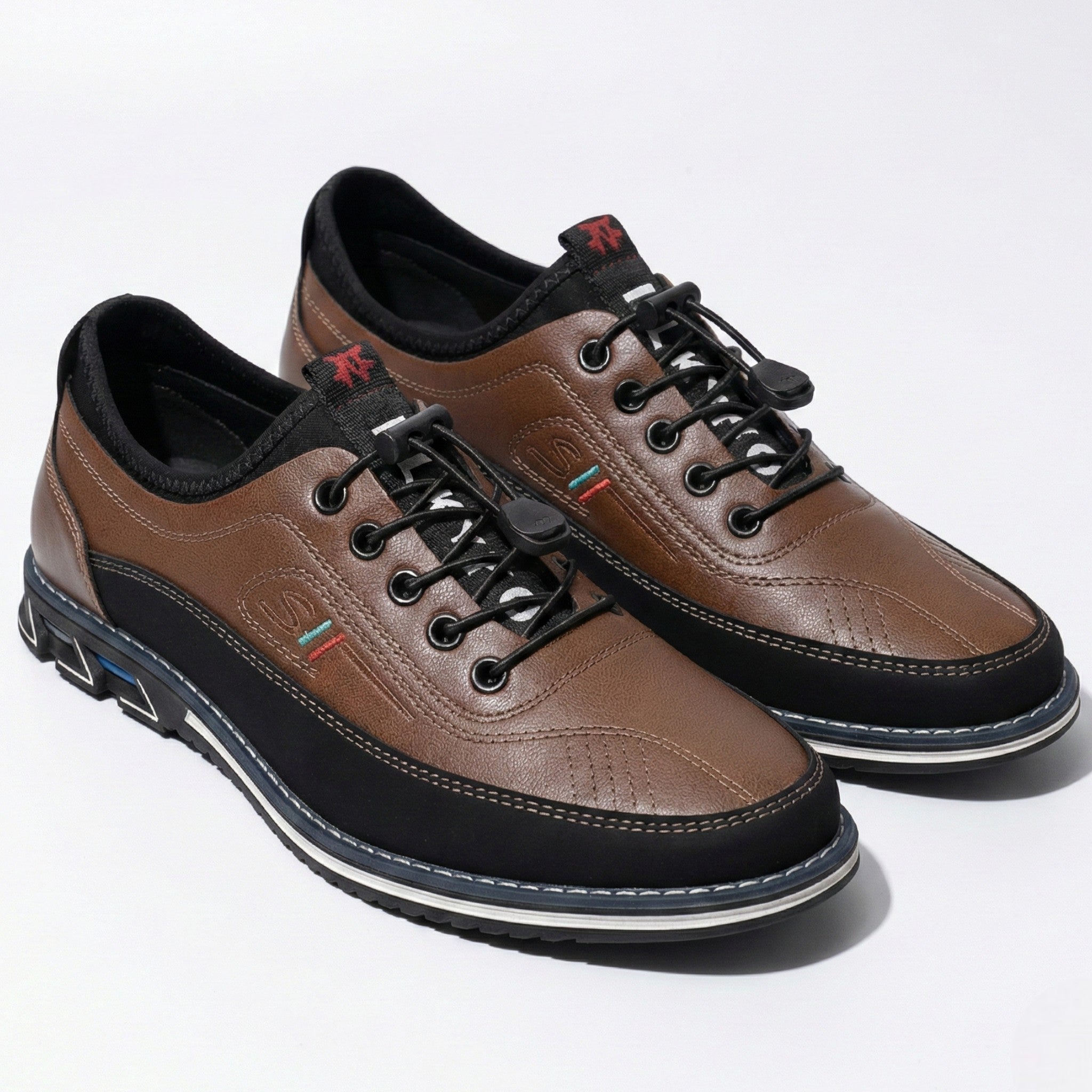 Daniel - Men's Leather Shoes with Structured Comfort Fit - Footwear - Dark Brown - Taylor & Bennett