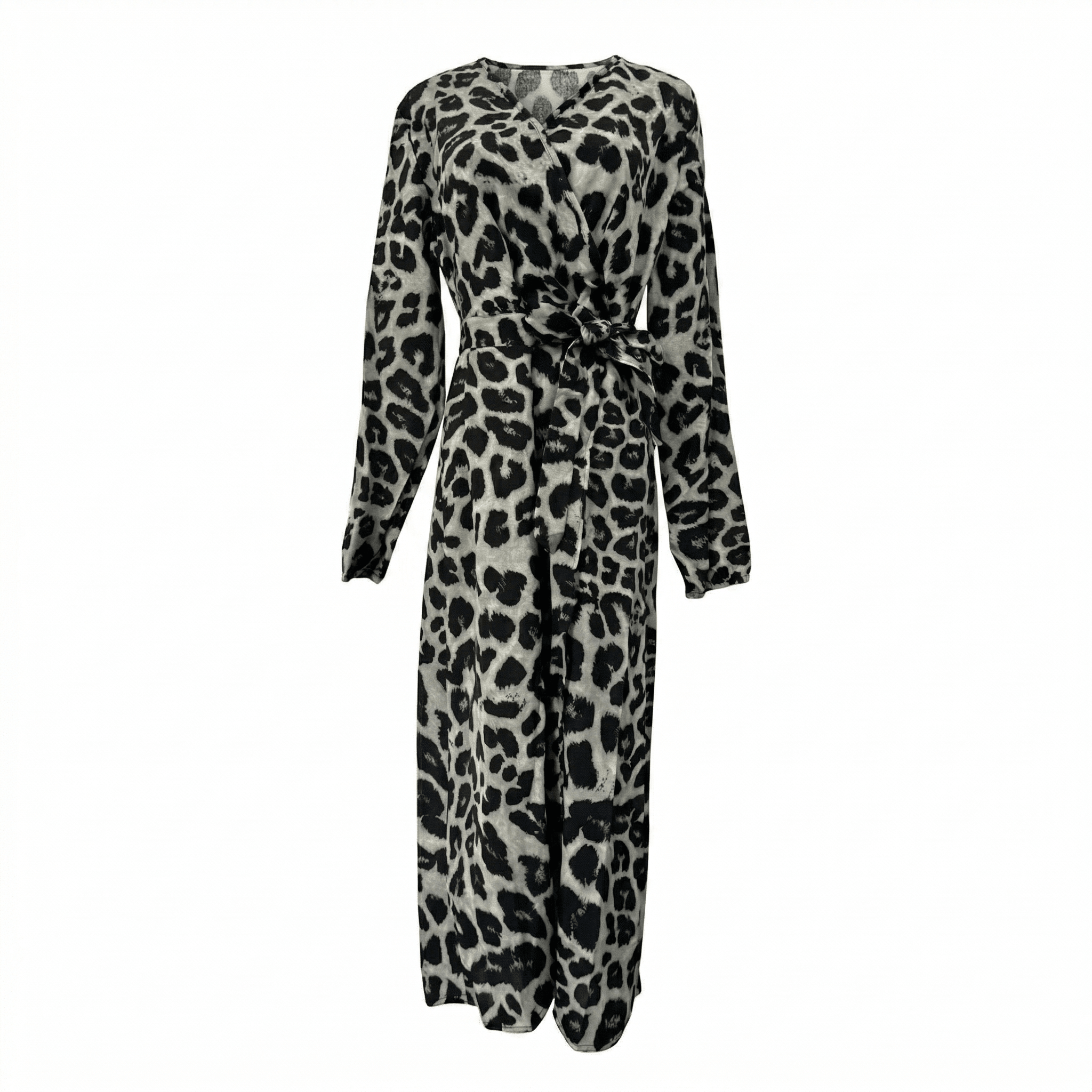 Diana – Women's Evening Wrap Maxi Dress - Maxi Dress - Black - Taylor & Bennett