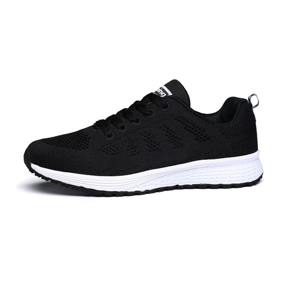 Ella - Women's Breathable Knit Trainers - Trainers - Black - Taylor & Bennett