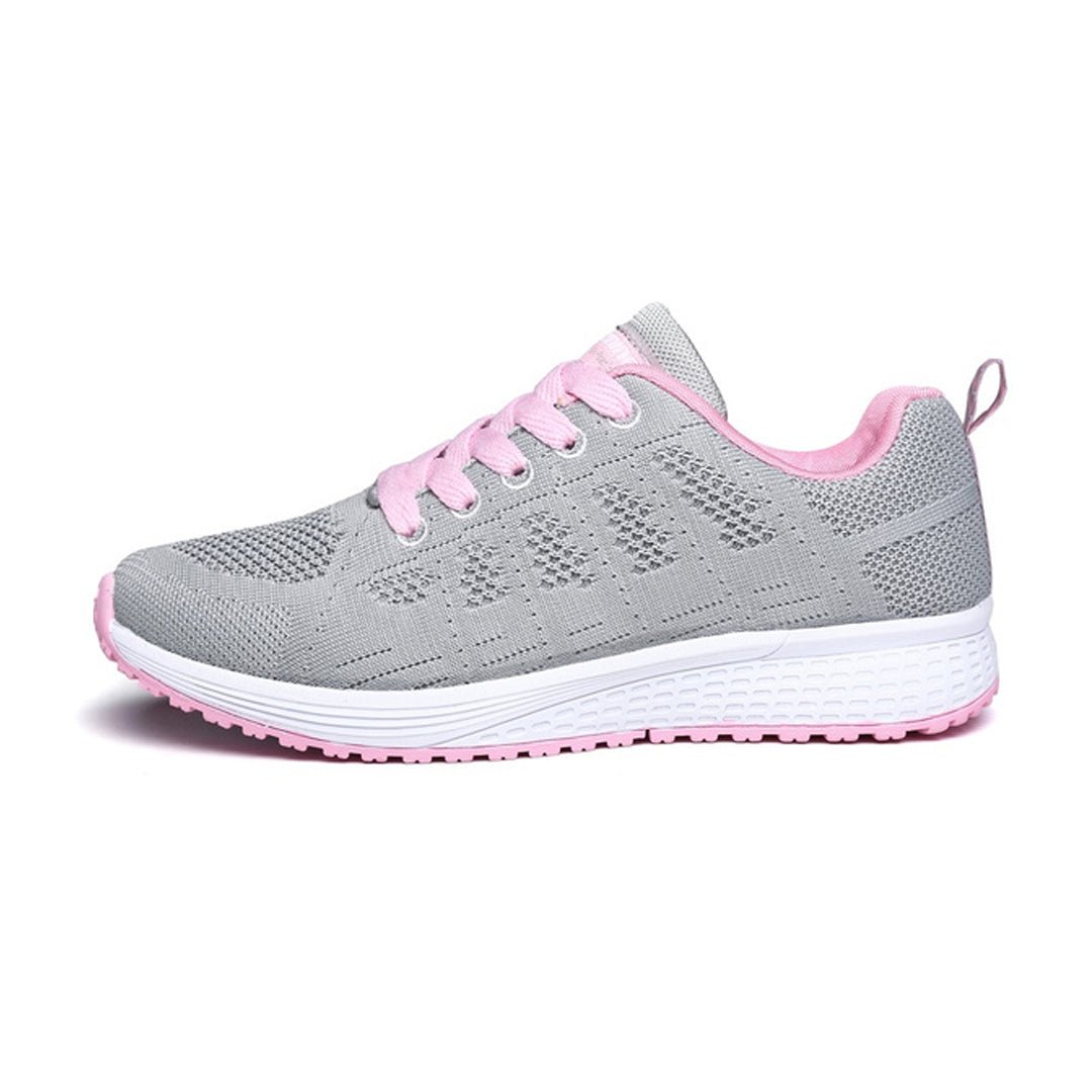 Ella - Women's Breathable Knit Trainers - Trainers - Grey - Taylor & Bennett