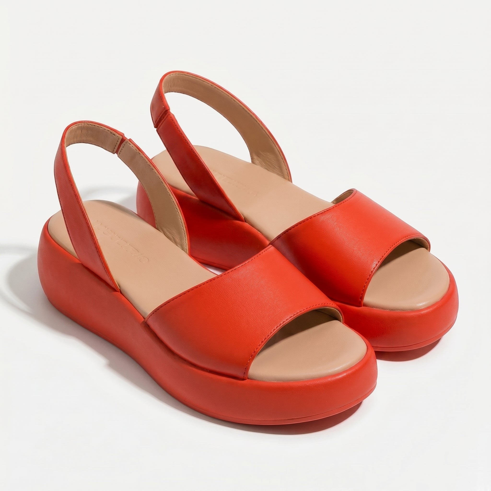 Erin - Women's Lightweight Slip On Summer Sandals - Footwear - Orange - Taylor & Bennett